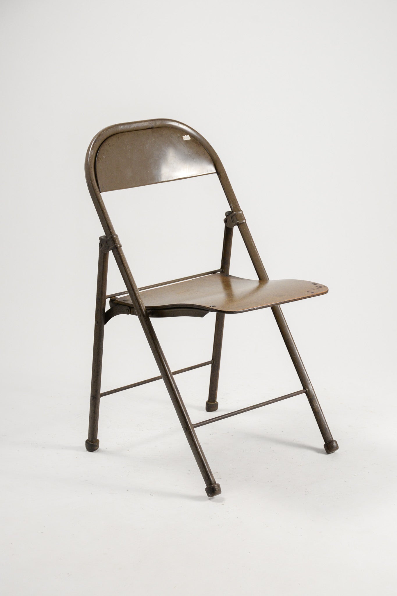 Folding Chair with Wood Seat & Metal Frame / 木座面×メタル 折りたたみイス