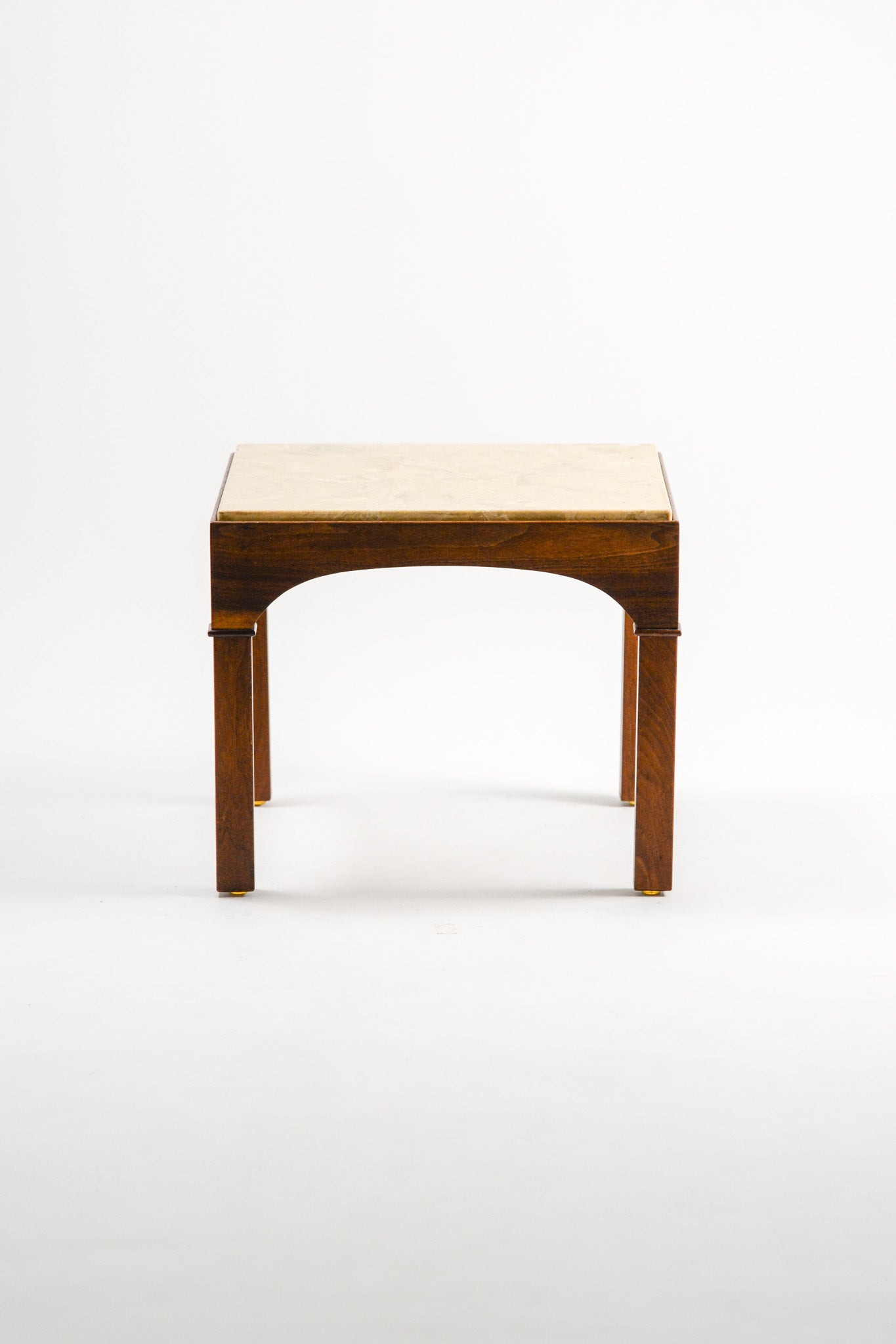 Square Table with Marble Top by John Keal for Brown Saltman/ 大理石天板スクエアテーブル