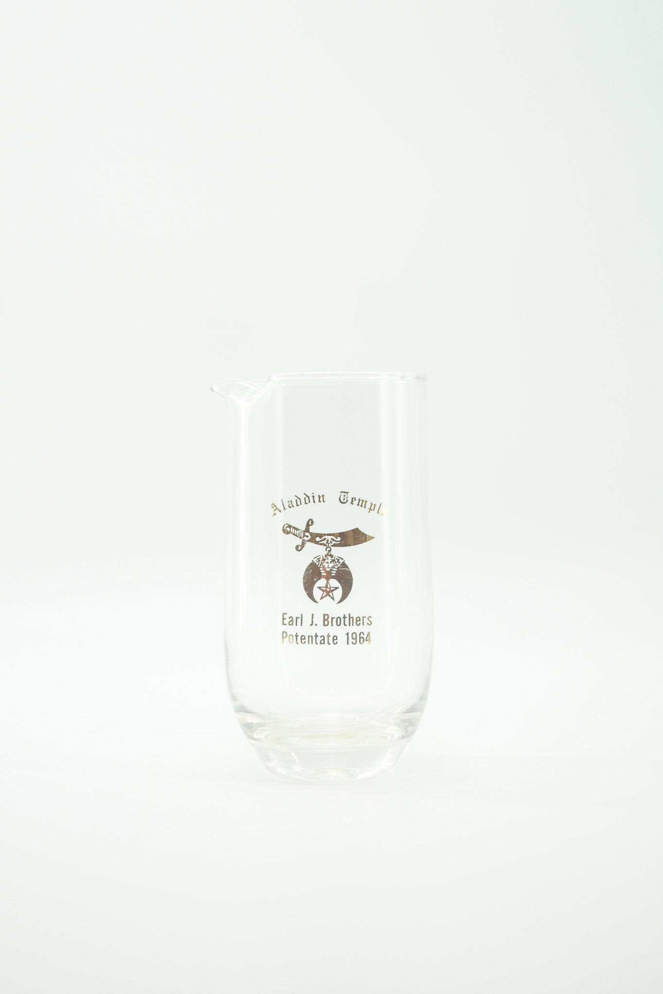 Shriners Glass Pitcher / シュライナー ガラスピッチャー