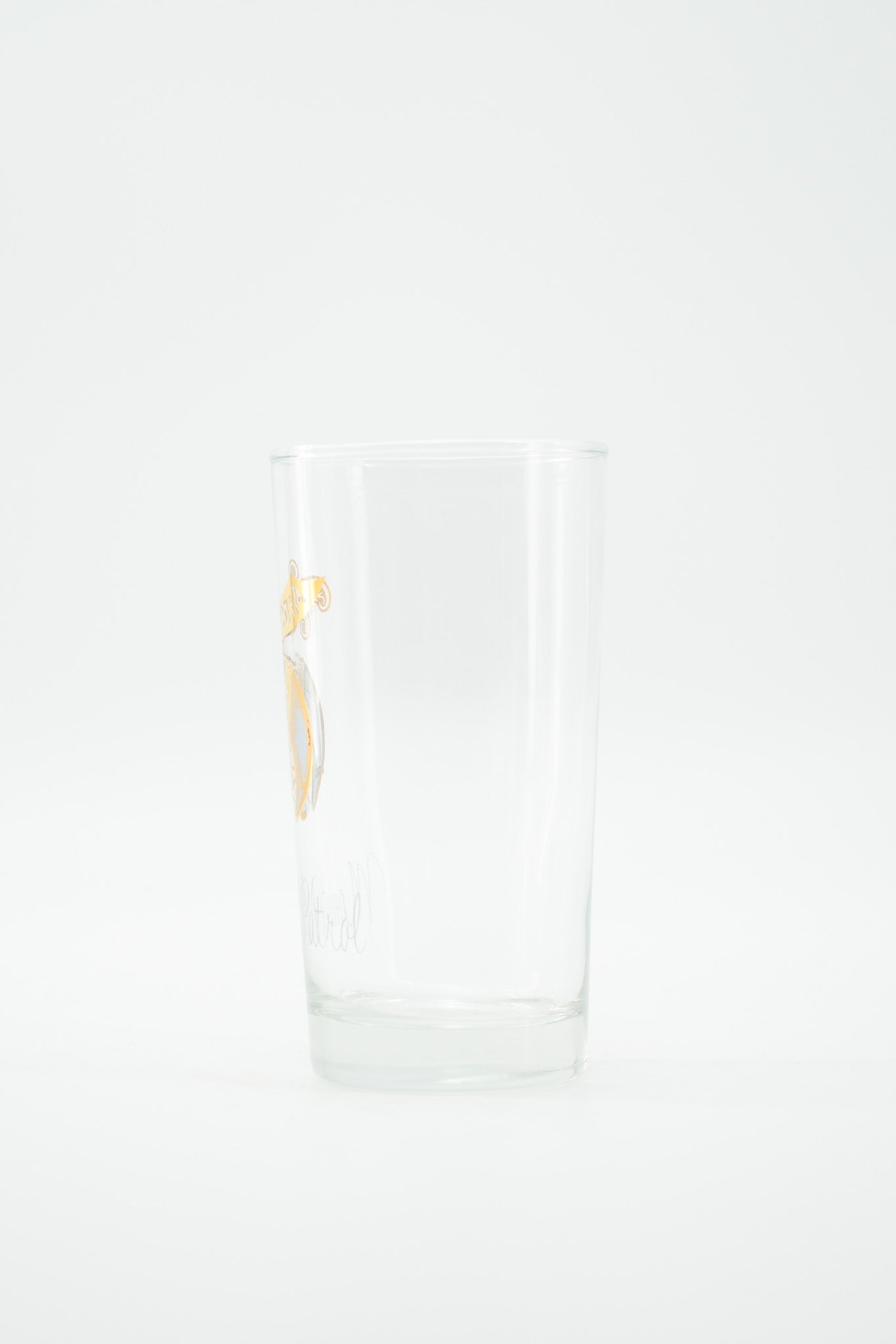 Shriner Glass Light Blue & Gold / シュライナー グラス 水色、金プリント