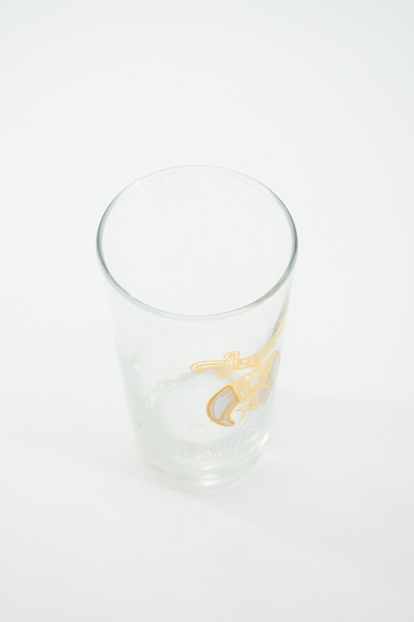 Shriner Glass Light Blue & Gold / シュライナー グラス 水色、金プリント