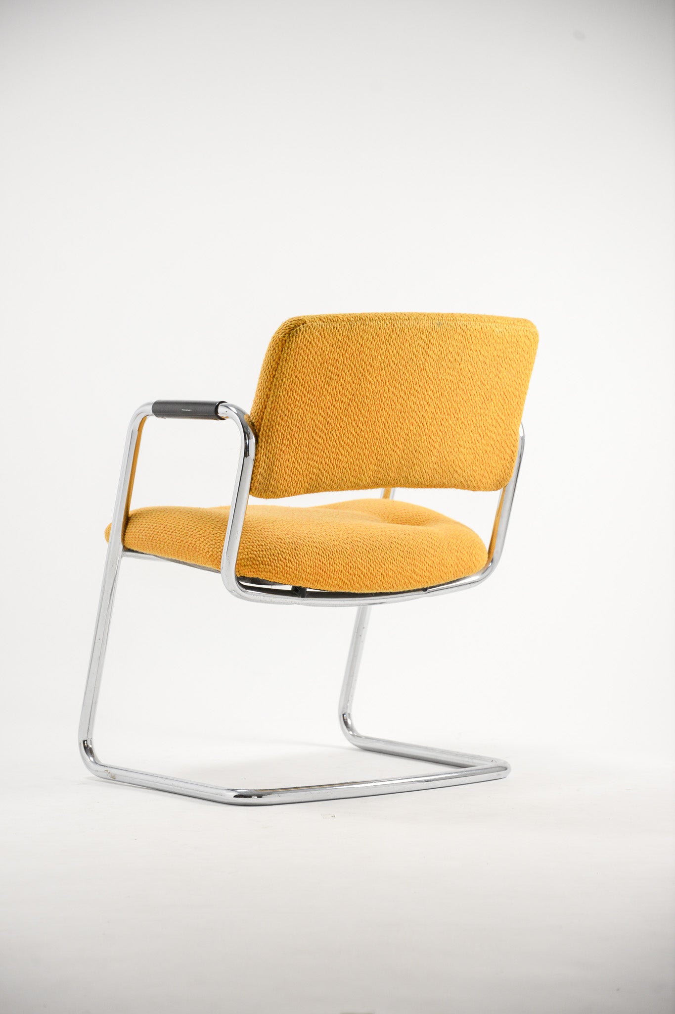 Yellow Fabric Armchair / イエローファブリックアームチェア