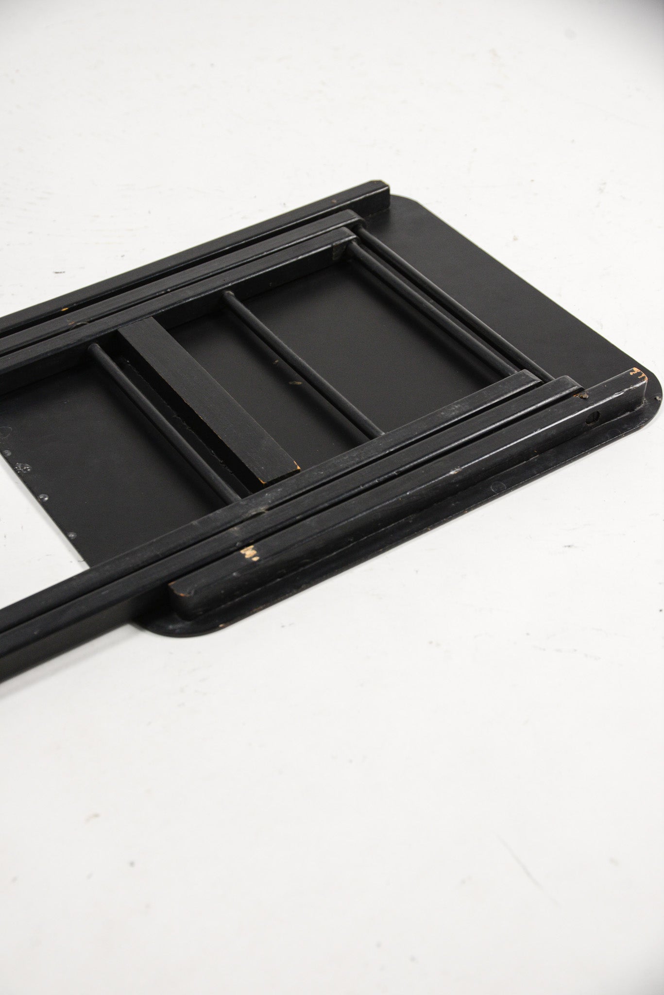Folding Side Table Green & Black / 折りたたみ サイドテーブル (グリーン & 黒天板)