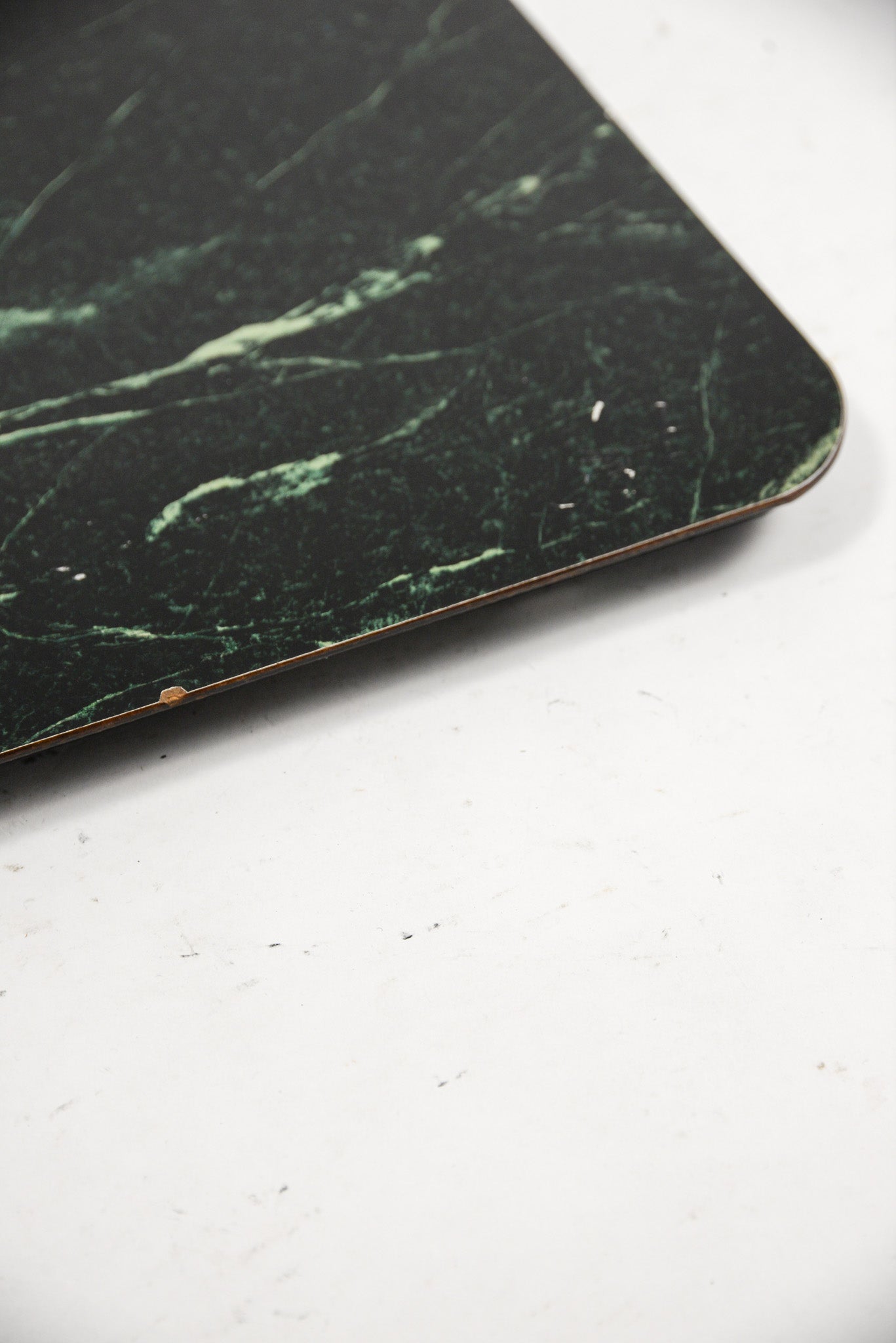 Folding Side Table Green & Black / 折りたたみ サイドテーブル (グリーン & 黒天板)