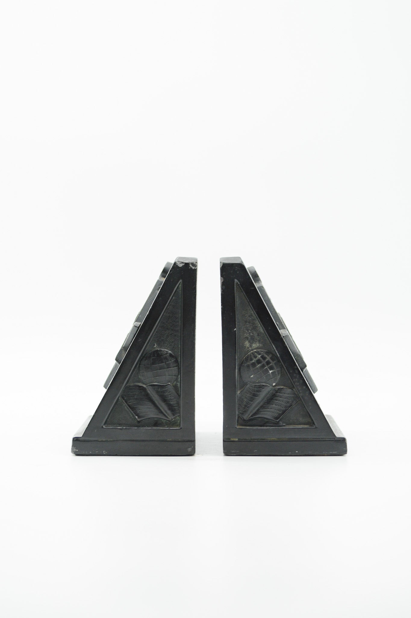 Masonic Bookends by Crescent Metal Works / フリーメイソン ブックエンド（2点セット）