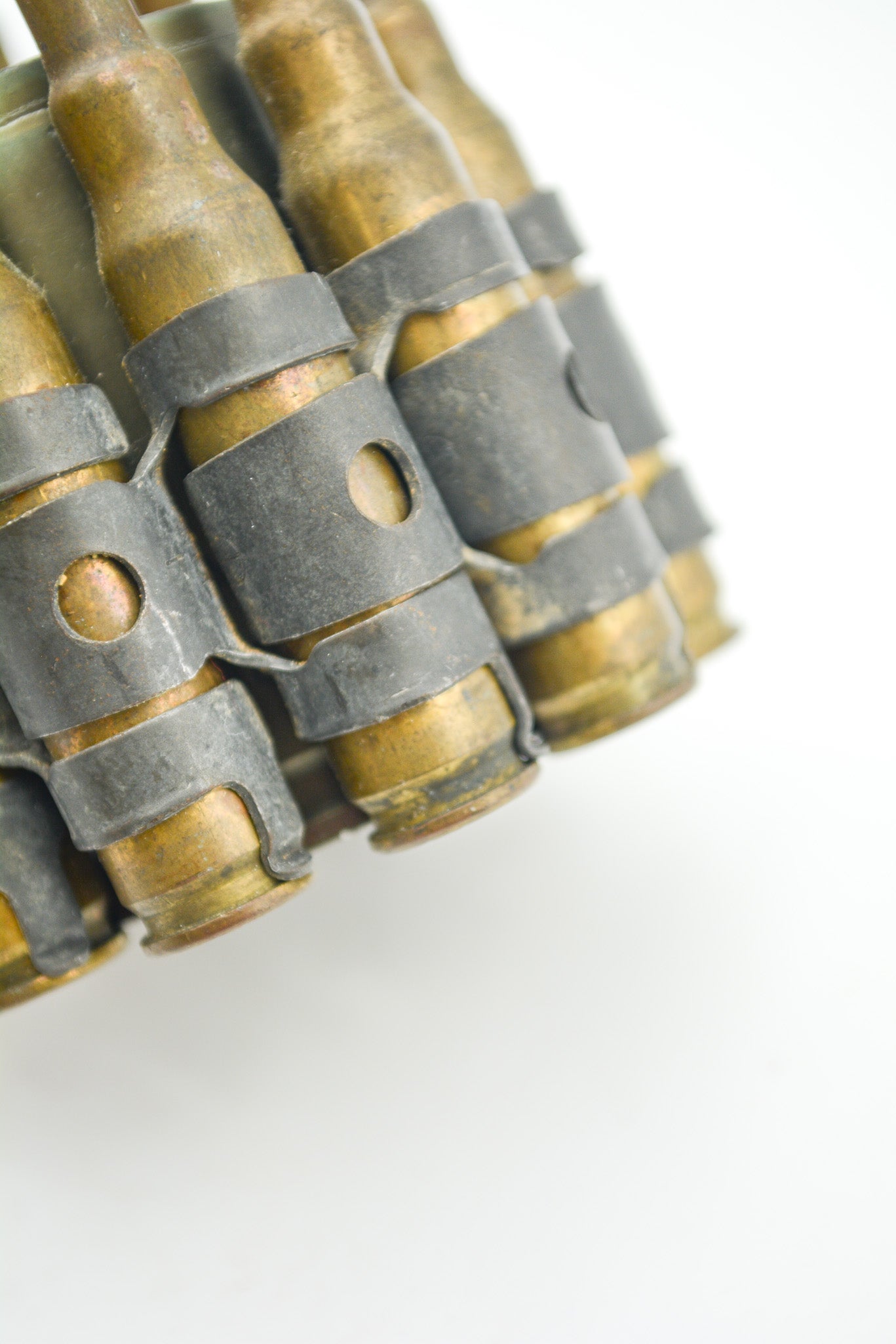 Bullet Belt Art Object &amp; Holder / ミリタリー カートリッジ キャンドルホルダー
