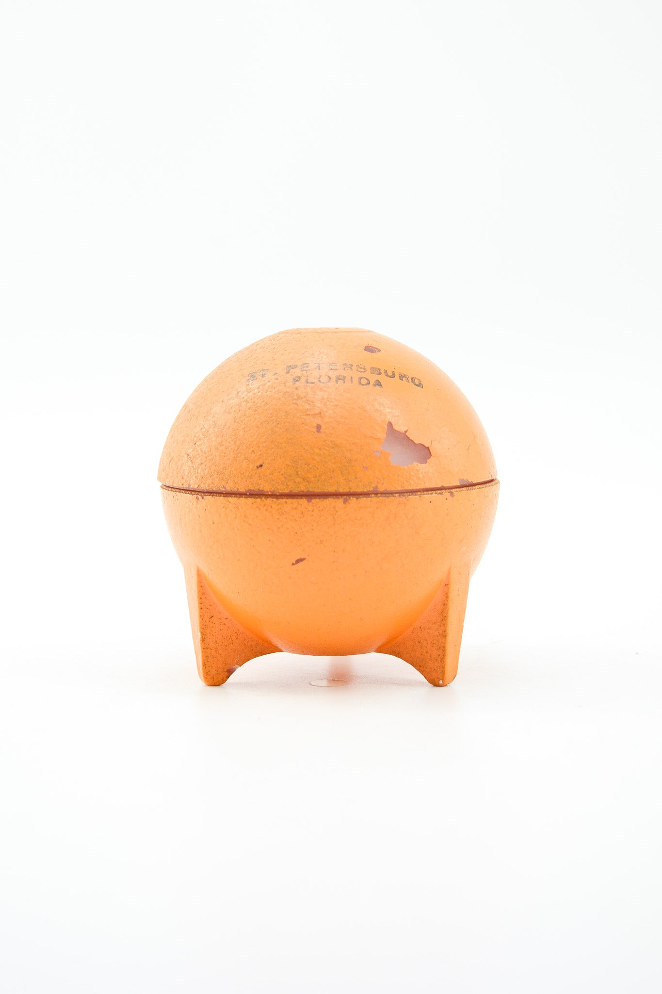 Orange Lidded Pot "St. Petersburg Florida" / オレンジ型 蓋付きポット