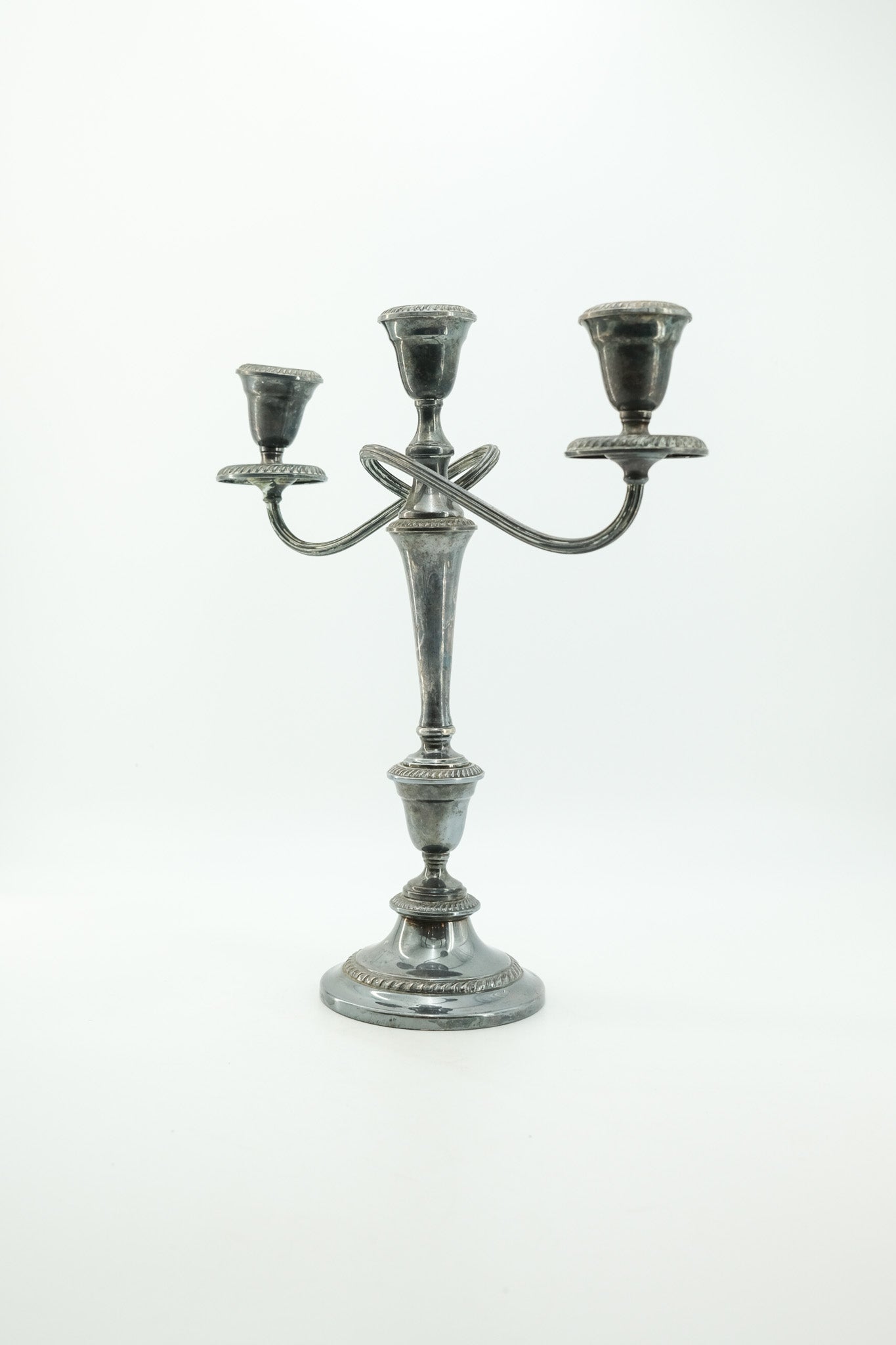 Gorham Silver-Plated 3-Light Candelabra / ゴーハム シルバープレート 3灯キャンドルスタンド