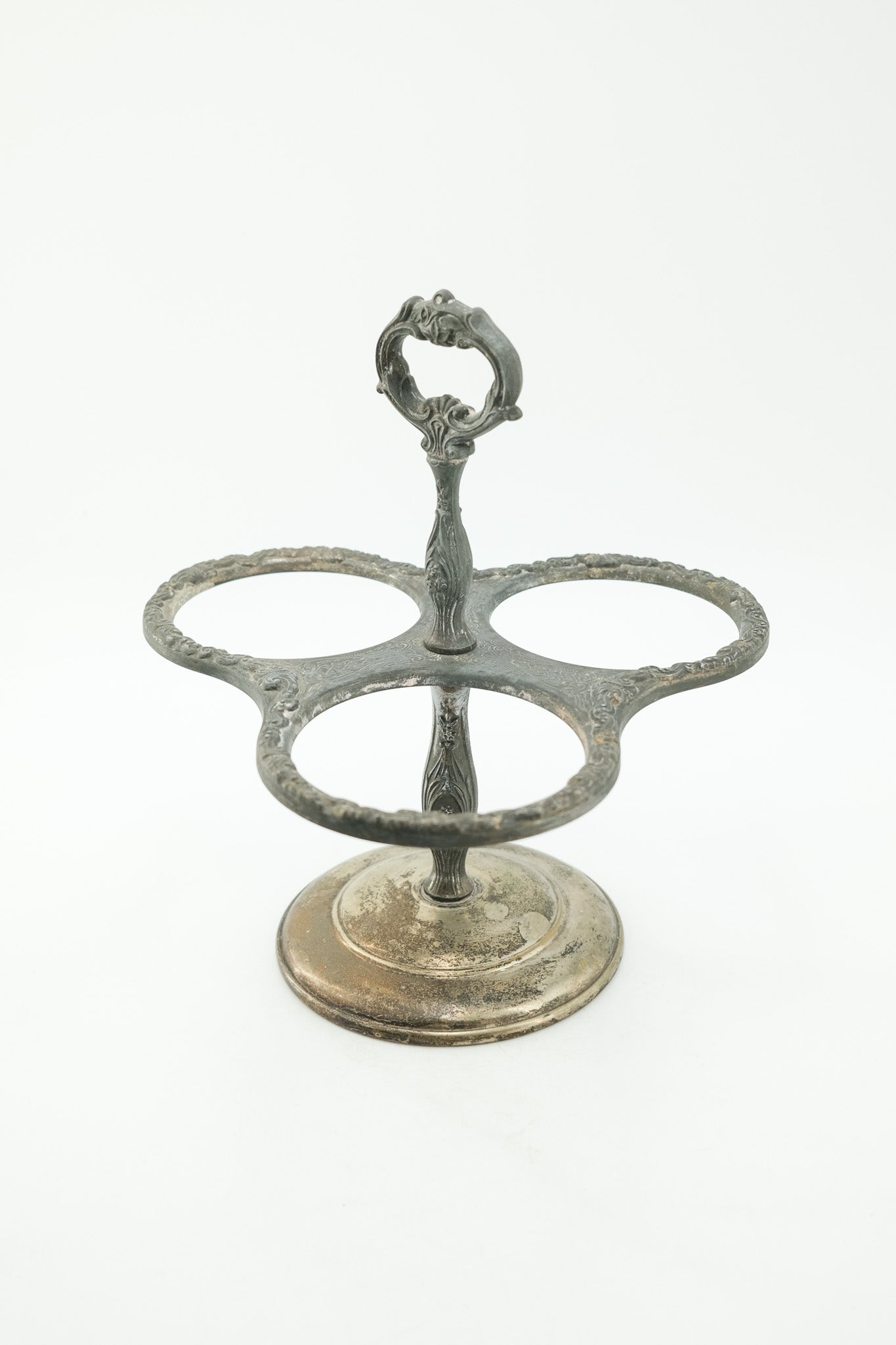 Antique Cruet Stand (3-Hole) / アンティーク クルエットスタンド（3つ穴）