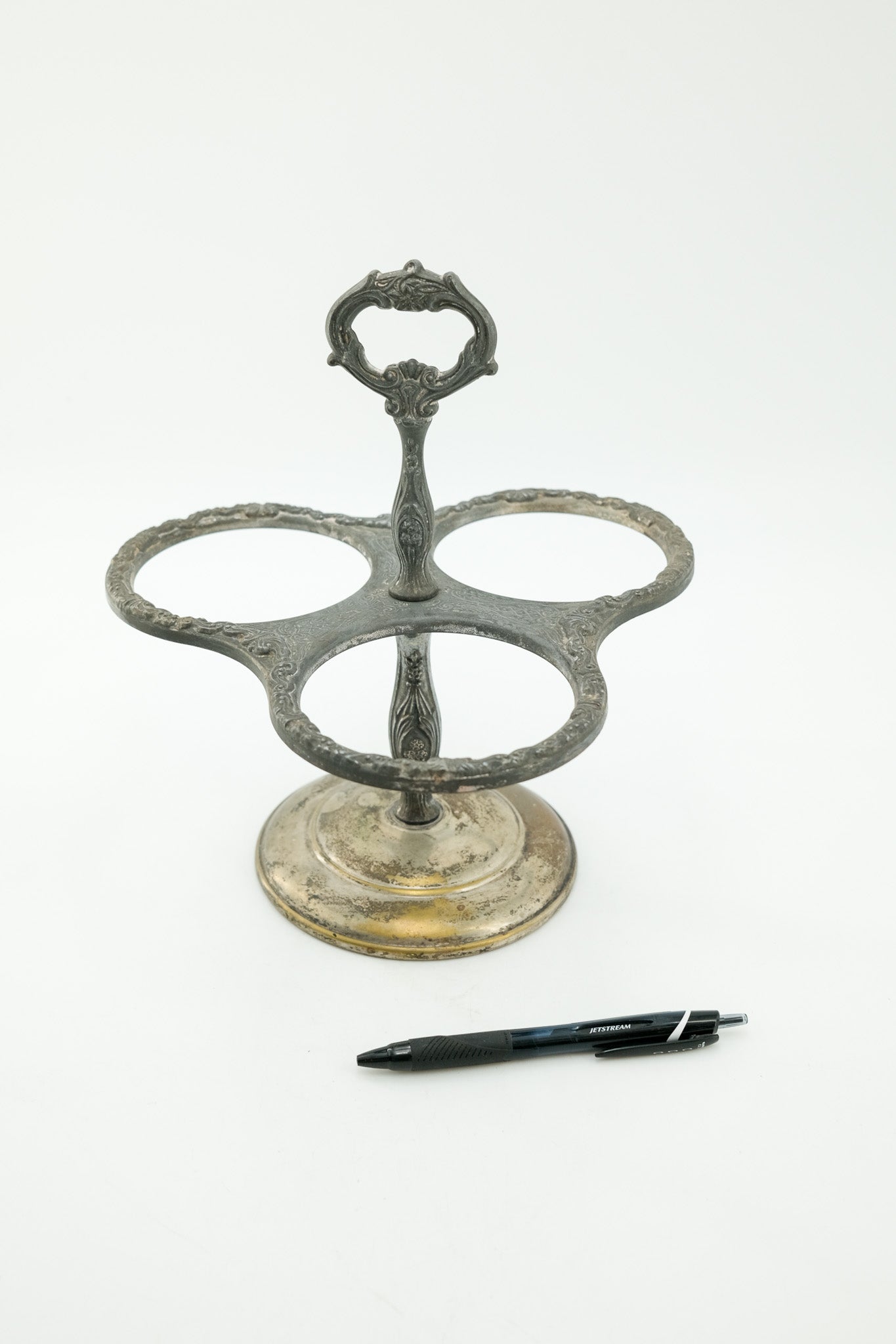 Antique Cruet Stand (3-Hole) / アンティーク クルエットスタンド（3つ穴）