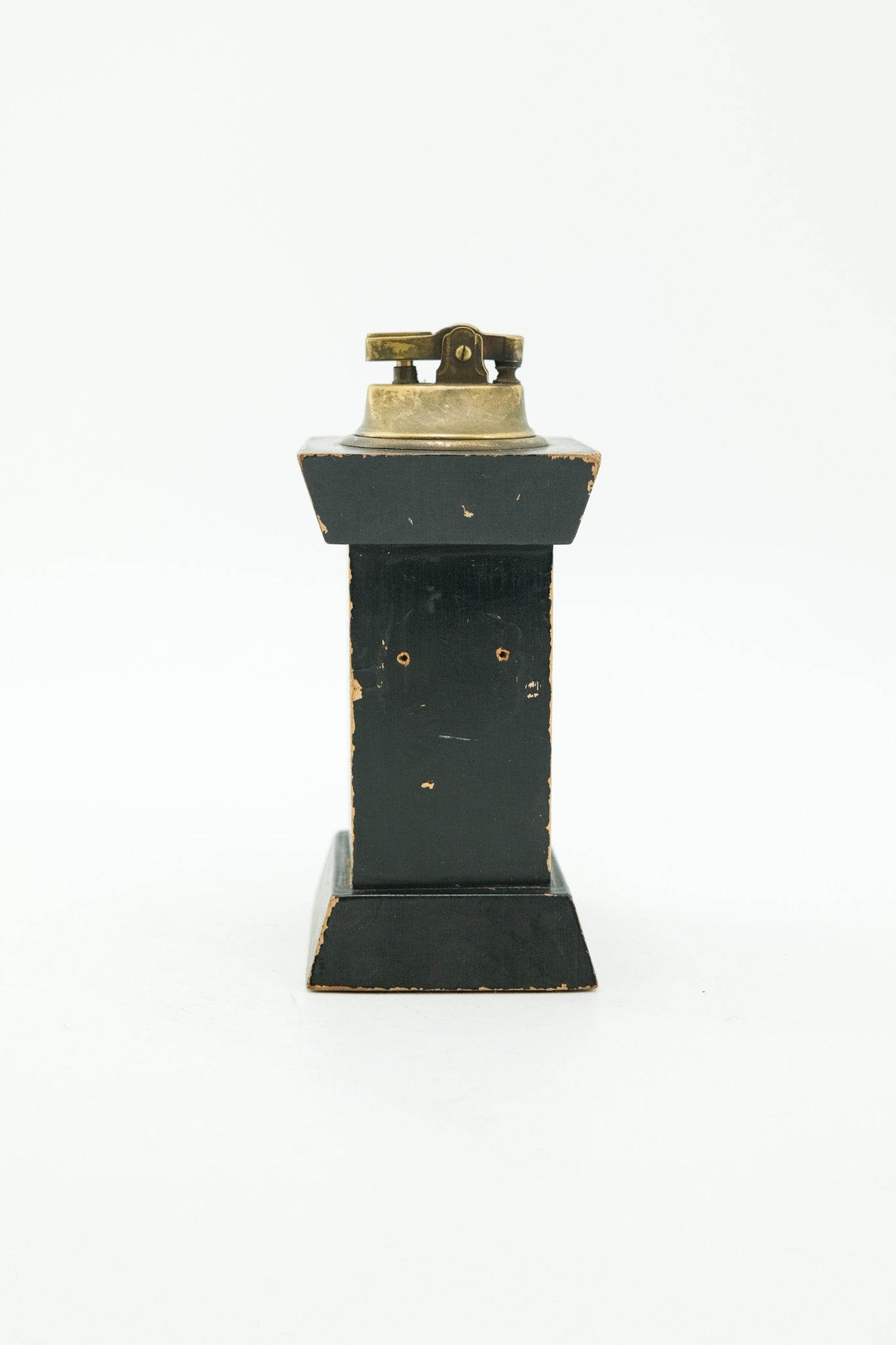 Vintage Wooden Column Table Lighter / ヴィンテージ 木製コラム 卓上ライター