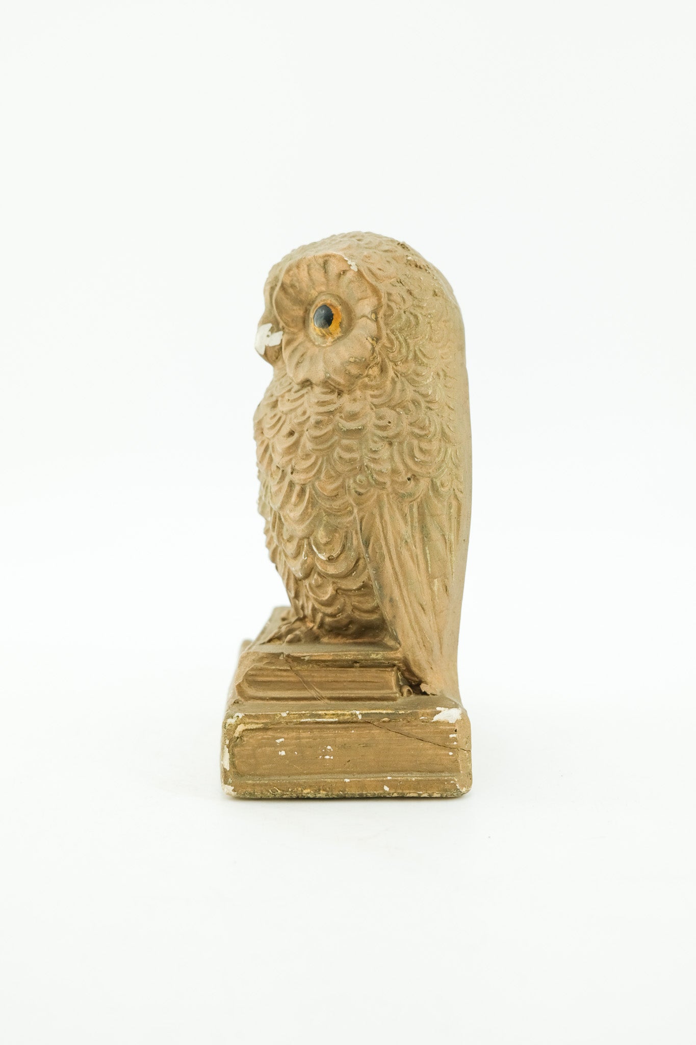 Vintage Owl Bookend "Knowledge"/ 知的なフクロウのブックエンド
