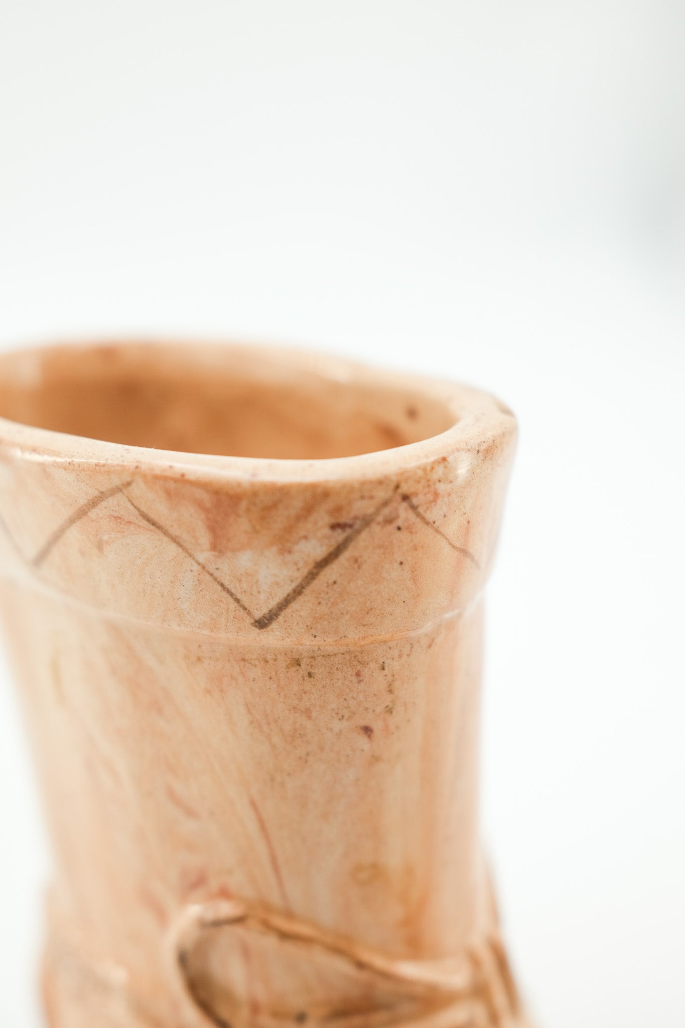 Ceramic Boot Vase / 陶器製ブーツ型フラワーベース