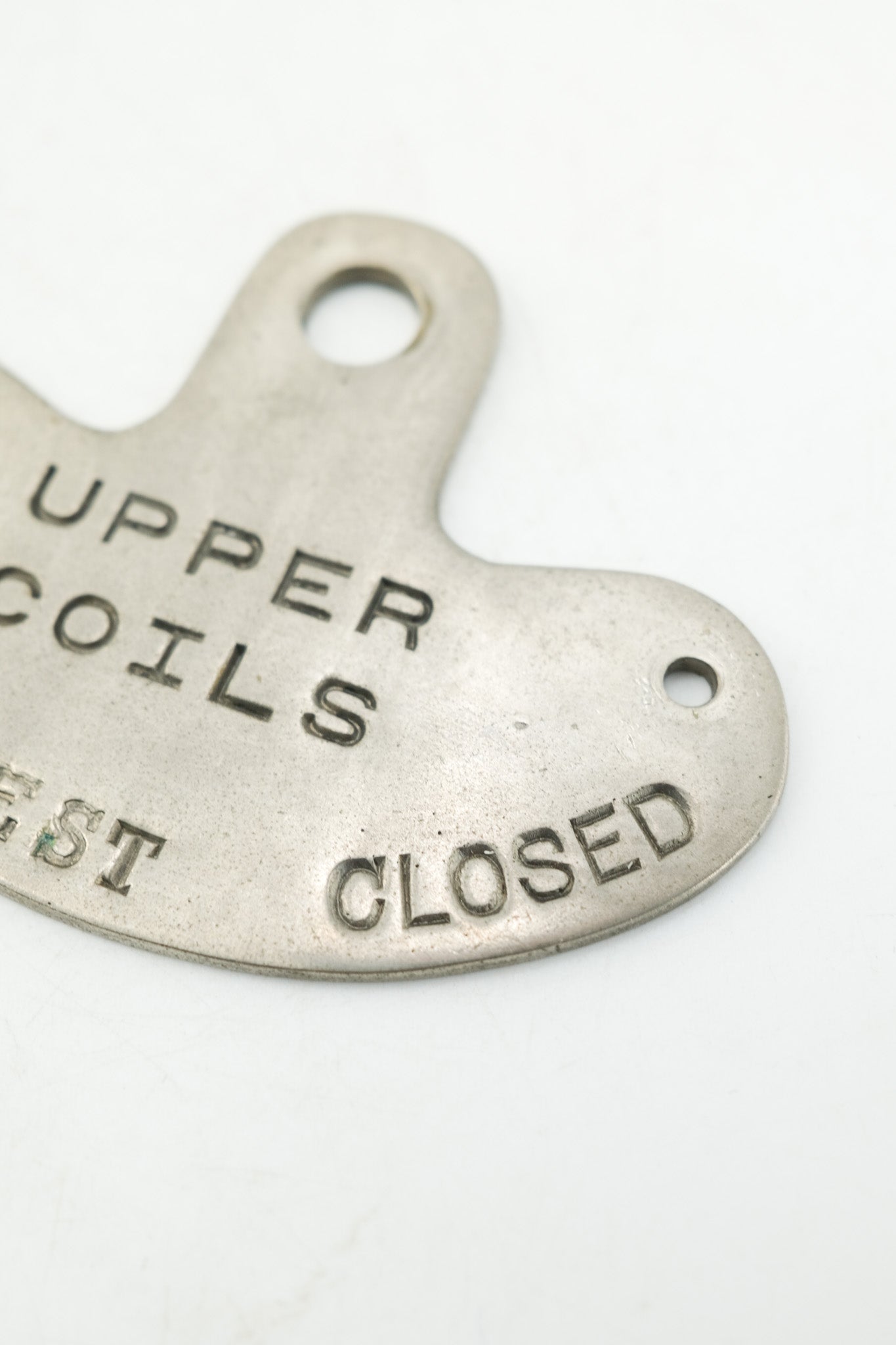 UPPER COILS インジケータープレート / UPPER COILS Indicator Plate