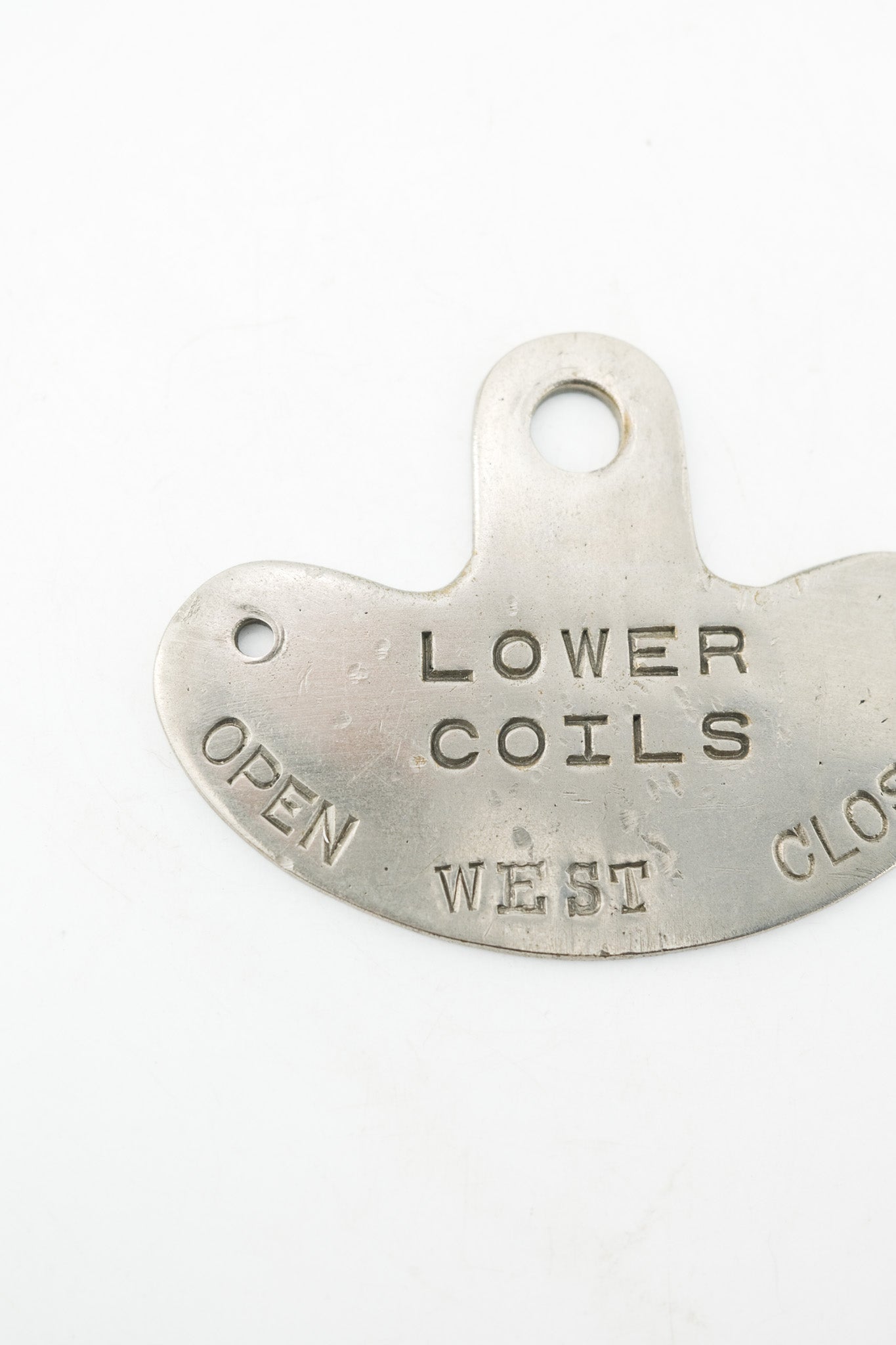 Vintage Metal Plate "LOWER COILS" / ヴィンテージ メタルプレート