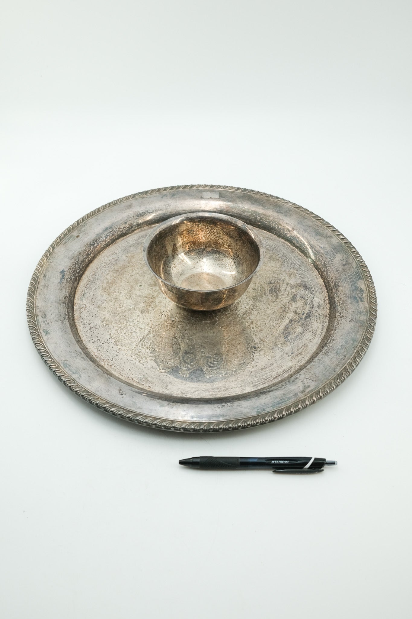 WM. A. ROGERS & Silver Plate Chip & Dip Dish / シルバープレート チップ＆ディップ ディッシュ