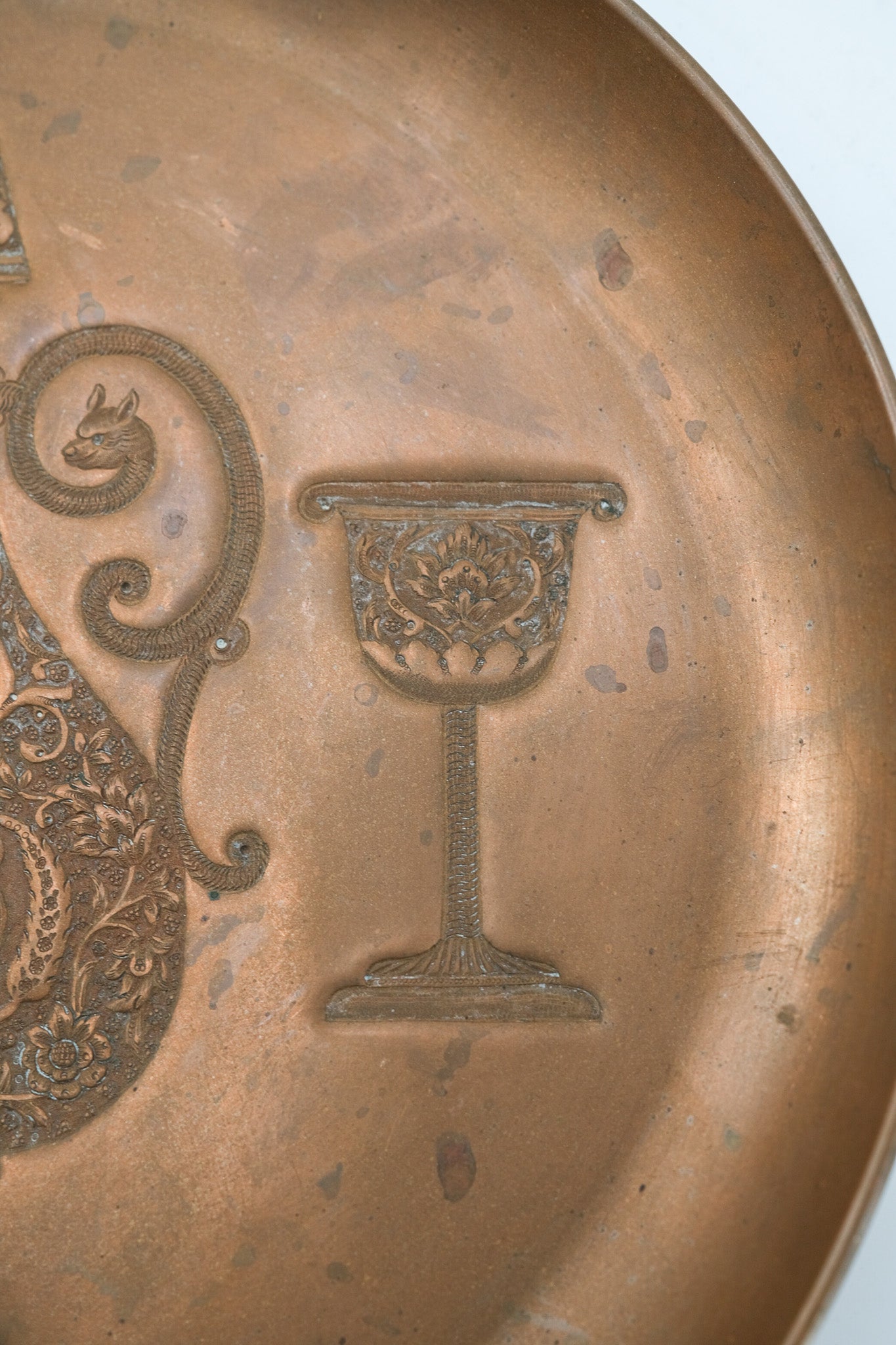 Copper Wall Plating / 銅製飾り皿