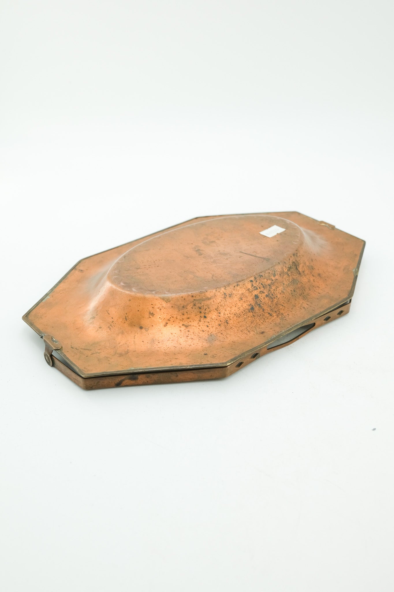 Hammered Copper Tray with Handle / 槌目調 銅製ハンドル付きトレイ