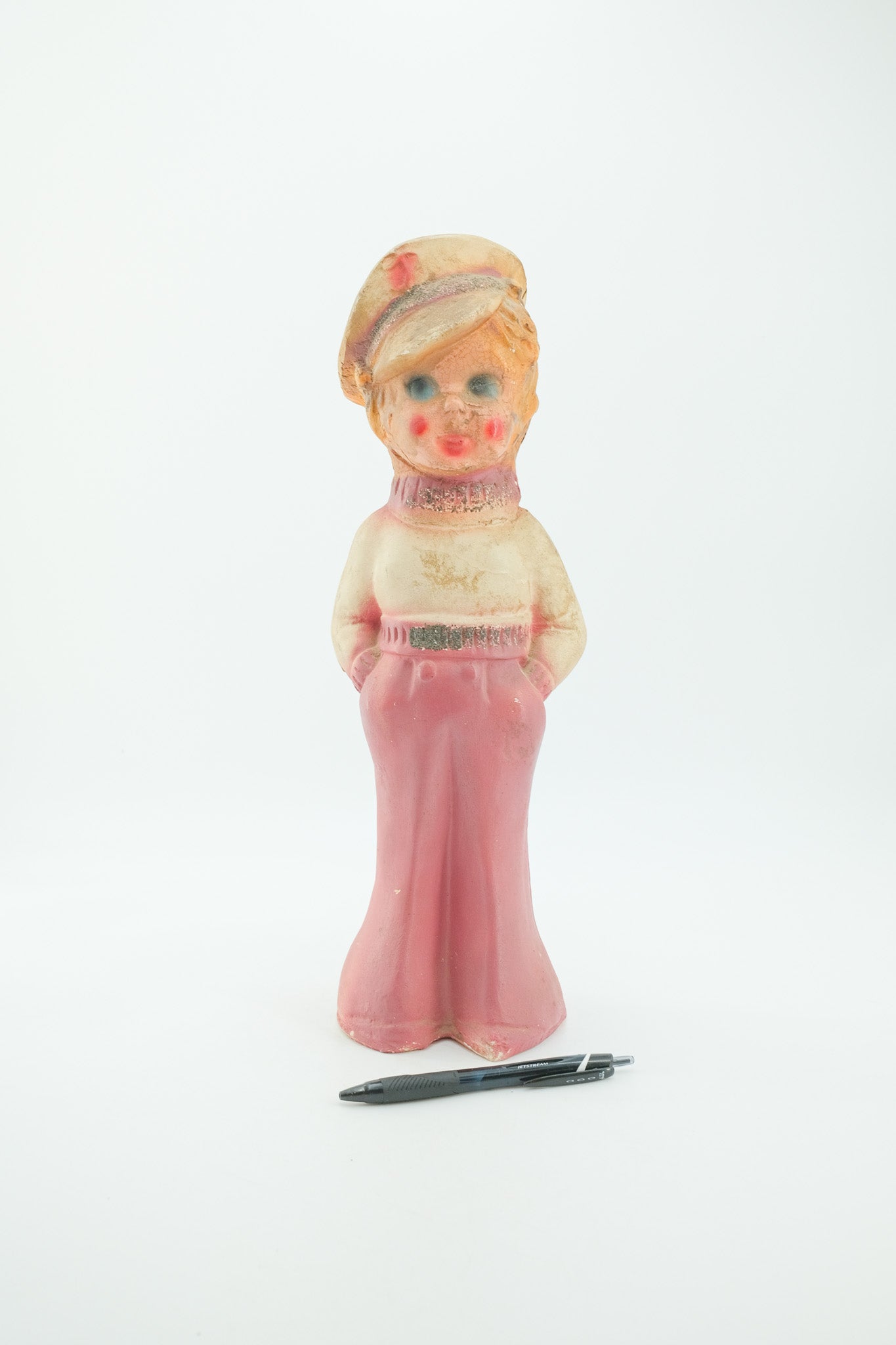 Chalkware Girl Doll / アメリカ買付 ビンテージ チョークドール