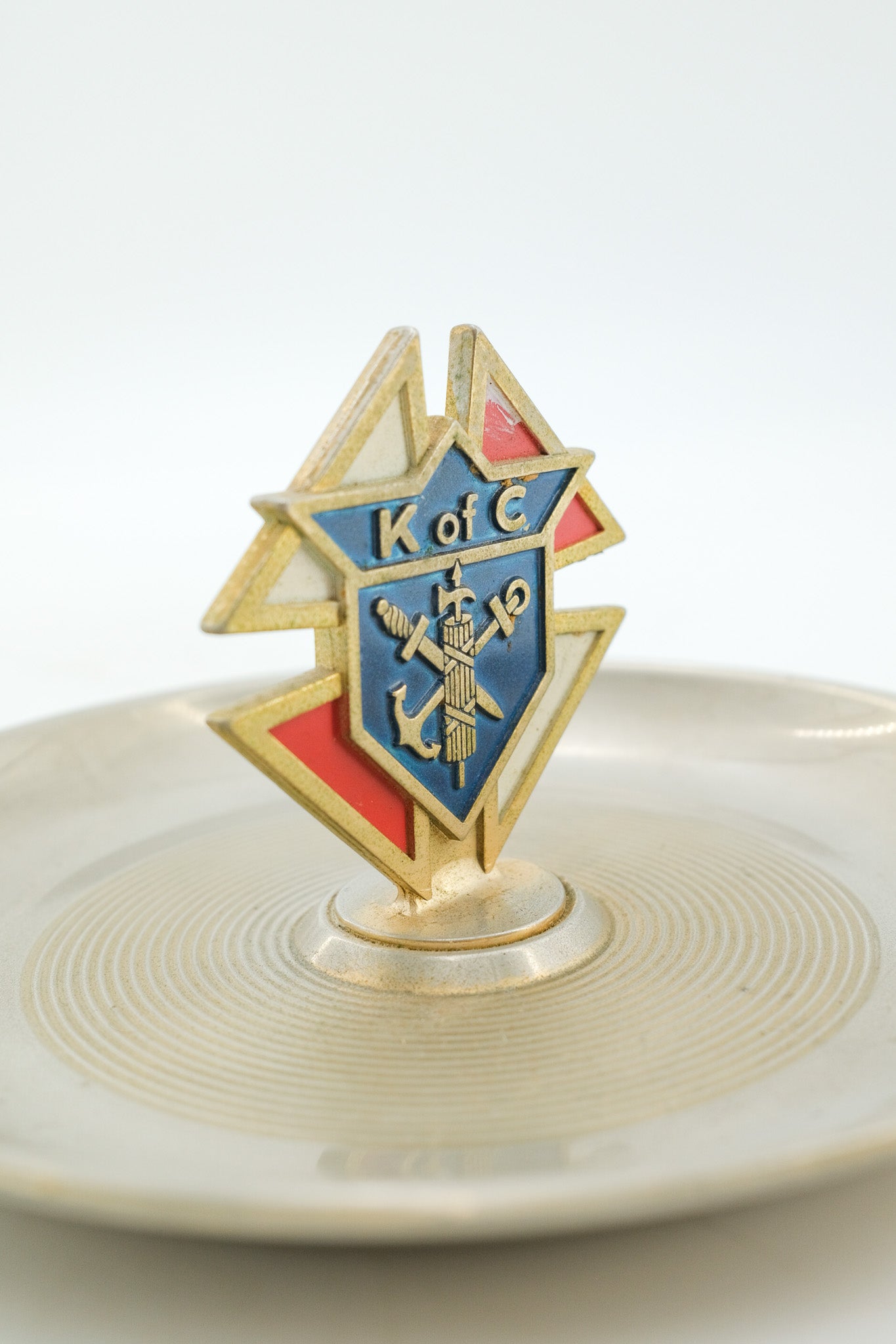 Vintage Knights of Columbus Ashtray / ヴィンテージ コロンブス騎士団 卓上灰皿