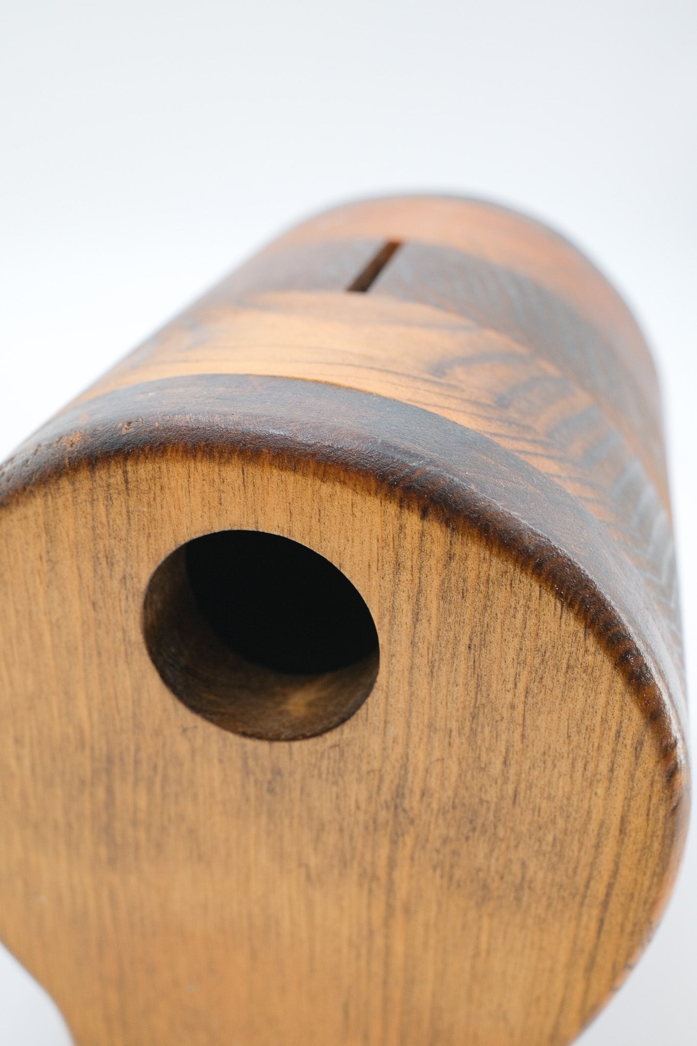 Wooden Elephant Money Box / 木製 ゾウの貯金箱