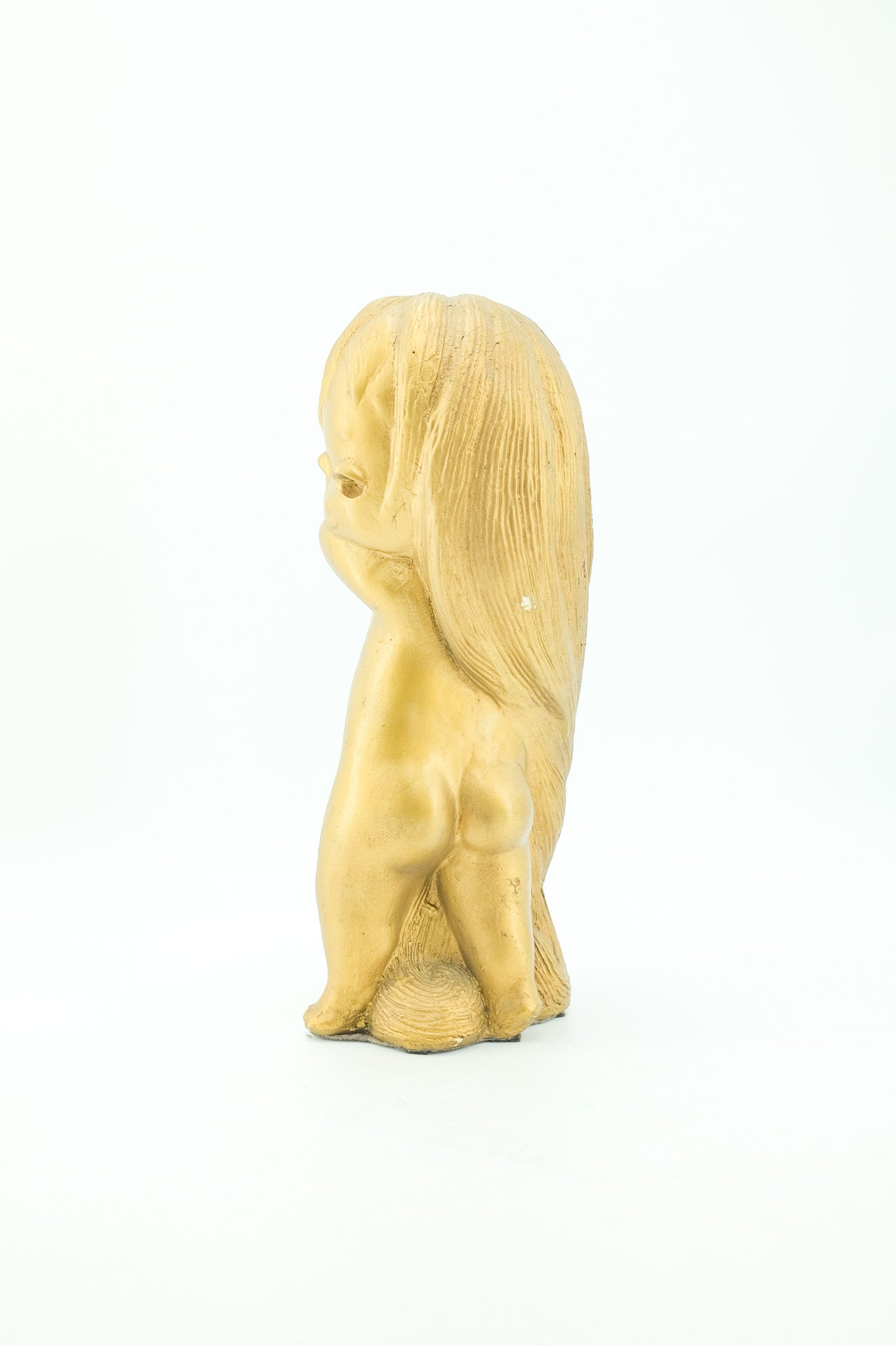 Vintage Chalkware Girl Statue / ヴィンテージ チョークウェア ガール スタチュー