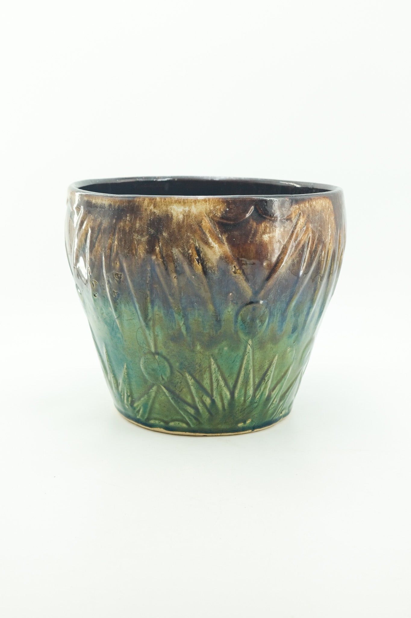 Vintage Sun & Moon Planter 