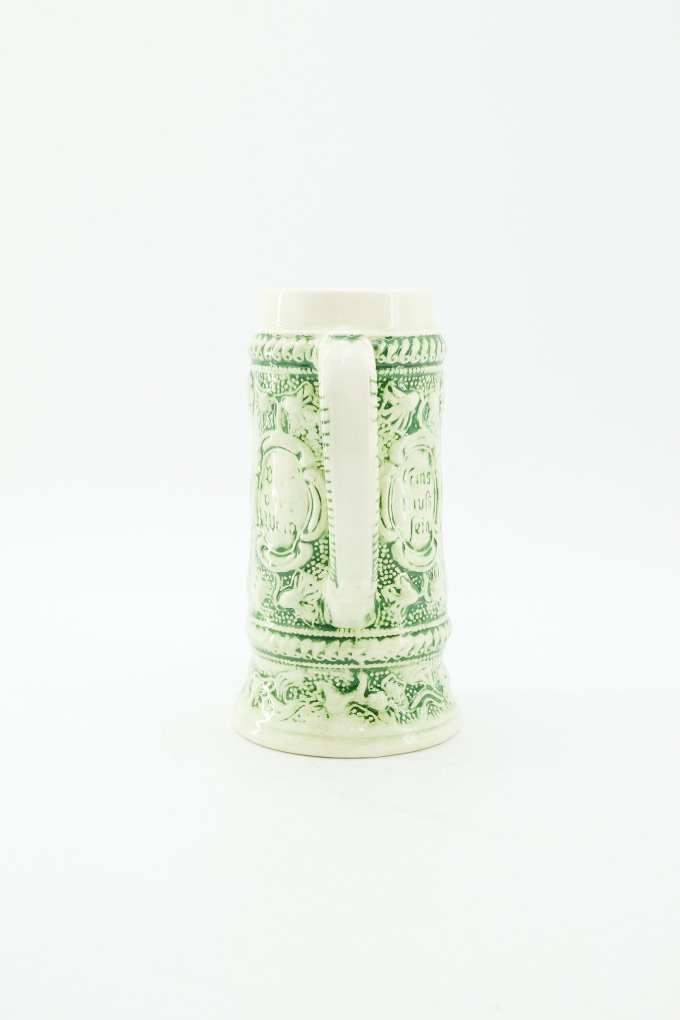 Ceramic Beer Mug / 陶器製ビアマグ（ドイツ語レリーフ入り）