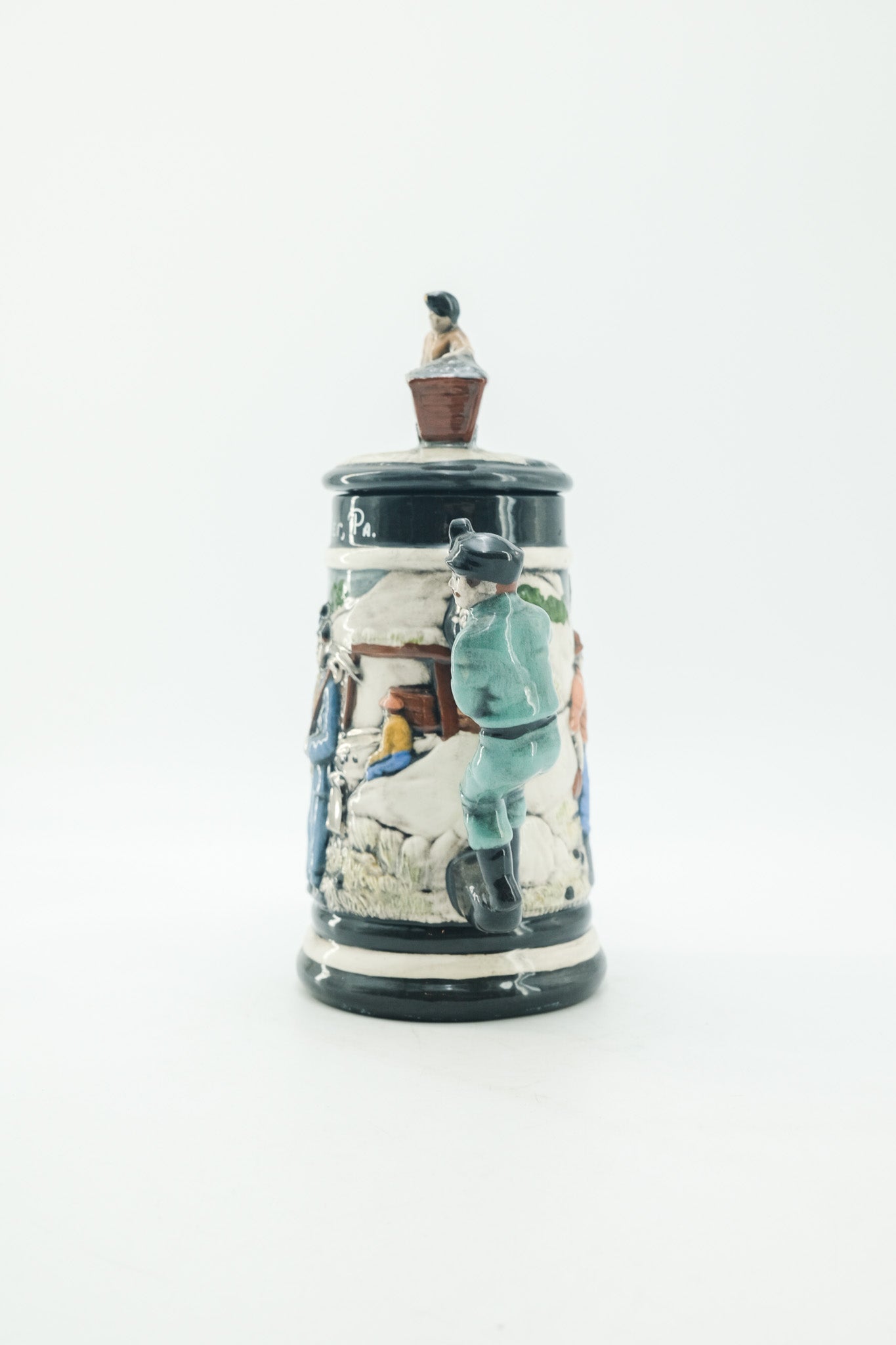 Windber Pa. Ceramic Beer Stein / ウィンバー 炭鉱夫モチーフ 陶器製 ビアジョッキ