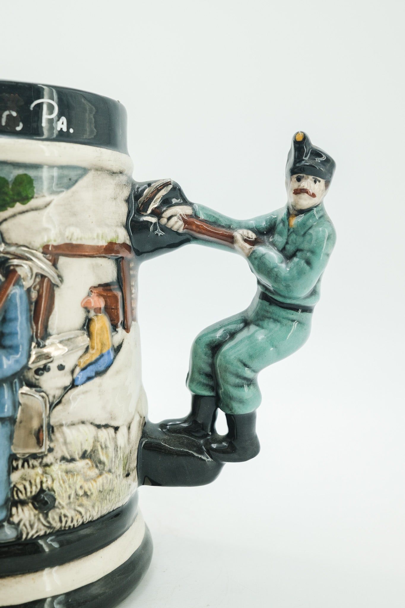 Windber Pa. Ceramic Beer Stein / ウィンバー 炭鉱夫モチーフ 陶器製 ビアジョッキ