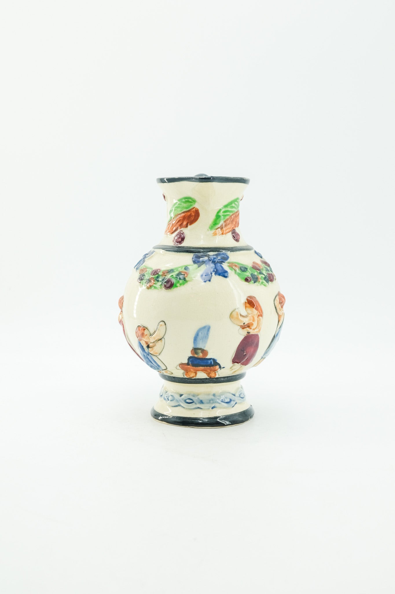 Vintage Ceramic Pitcher with Twisted Handle / ヴィンテージ セラミック ピッチャー（ツイストハンドル）