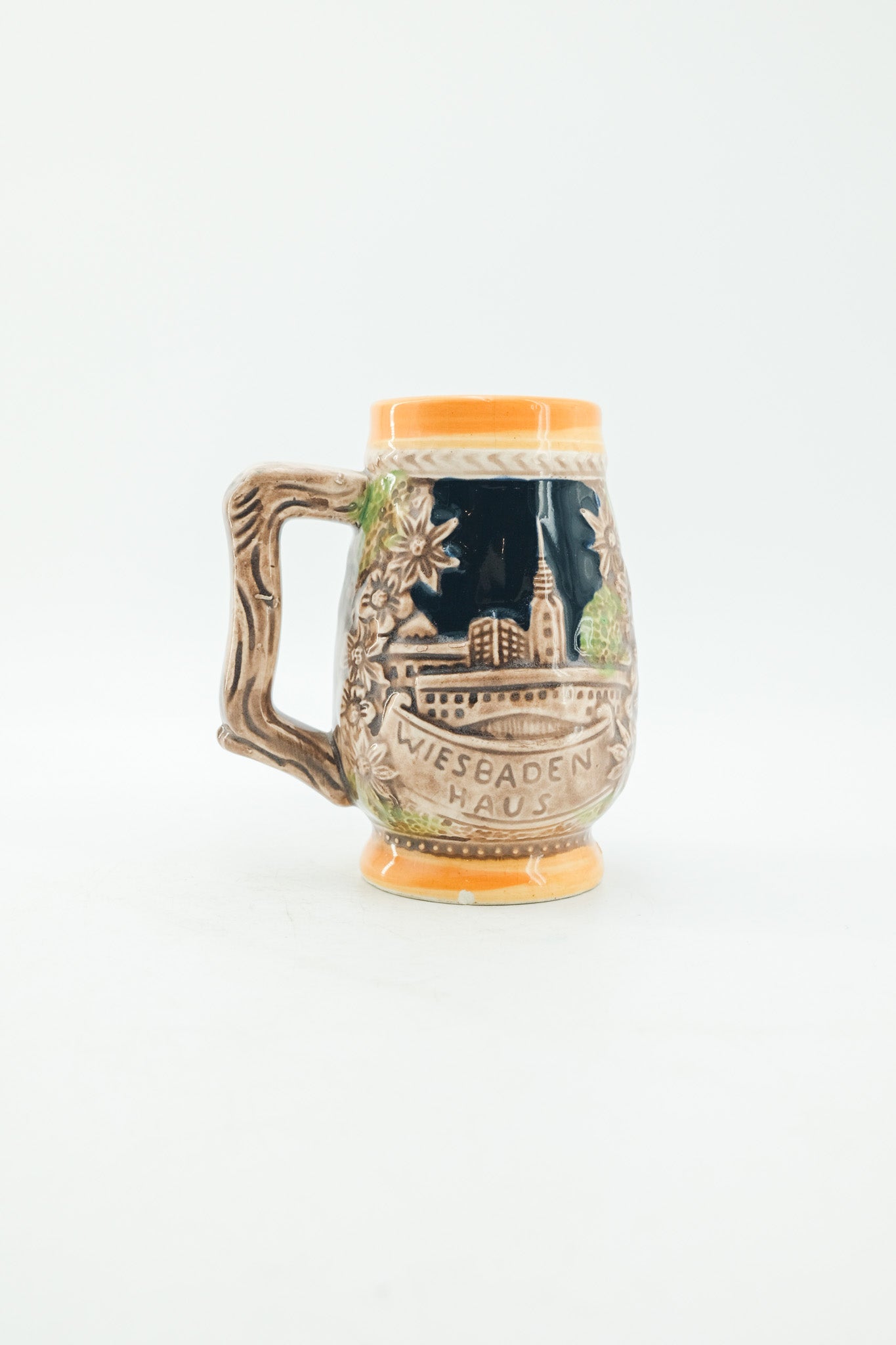 Vintage German Beer Stein (WIESBADEN HAUS) / ヴィンテージ ドイツ製 ミニビアジョッキ（ヴィースバーデン・ハウス）