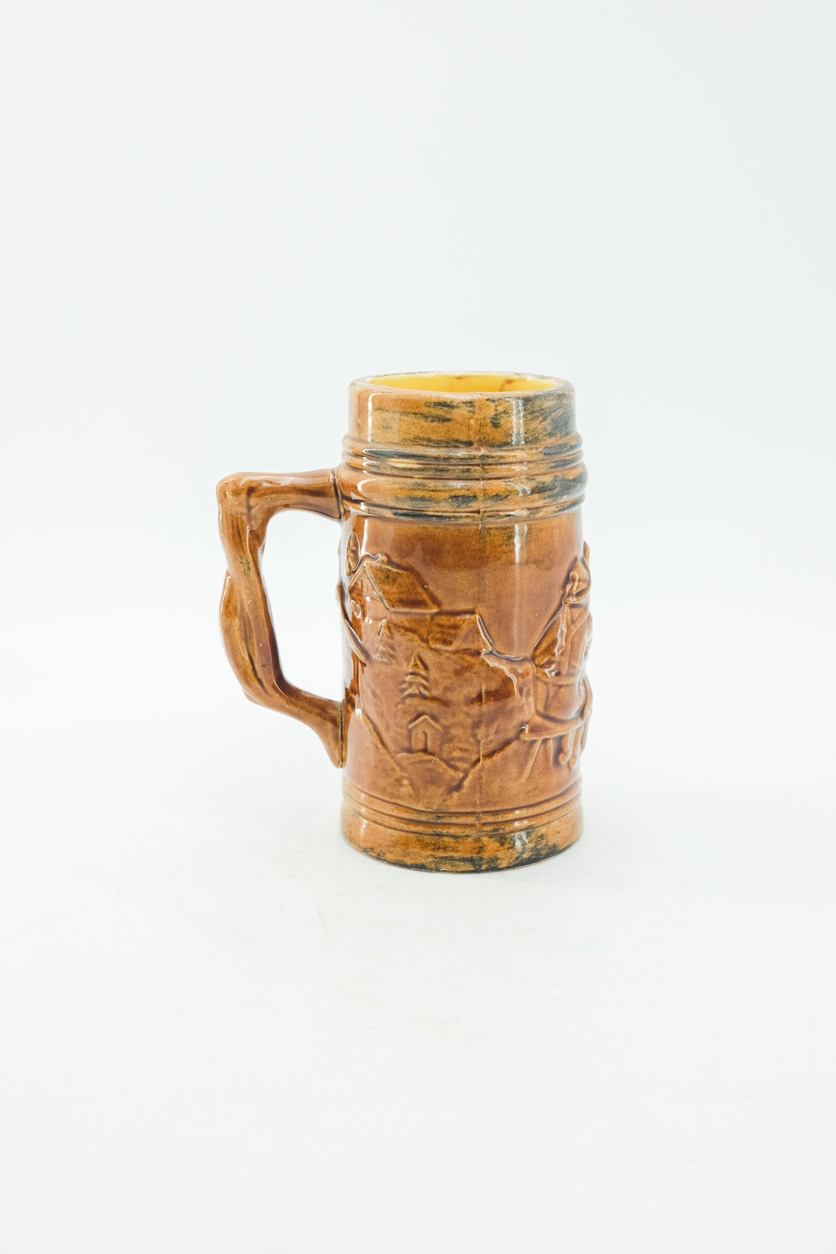 Vintage Beer Stein with Relief Motifs / ヴィンテージ ビアマグ（レリーフ柄）