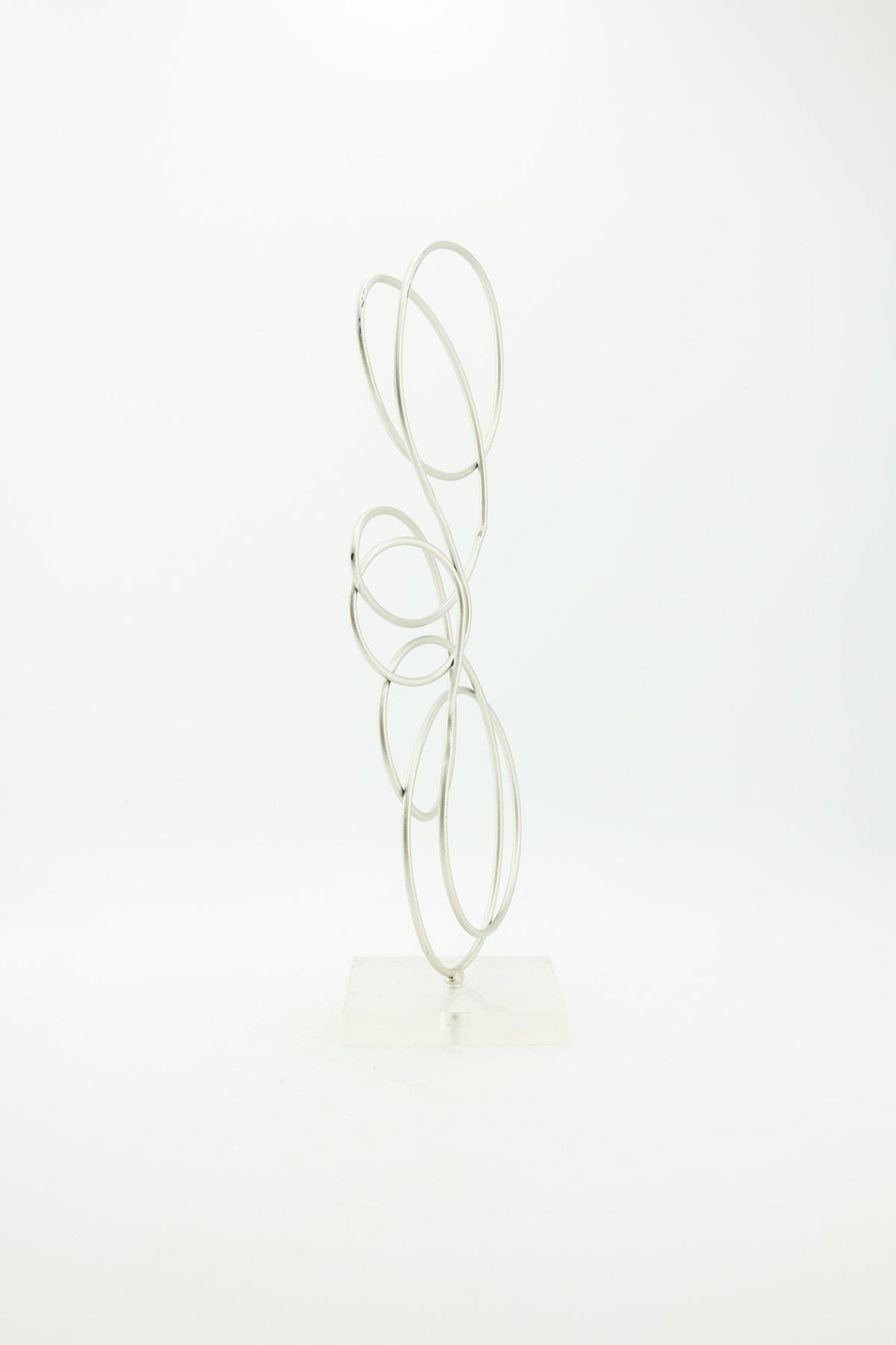 Wire Abstract Object with Acrylic Base / ワイヤー抽象オブジェ アクリル台座