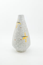 Vintage Ceramic Vase with Abstract Pattern / 抽象柄のヴィンテージフラワーベース