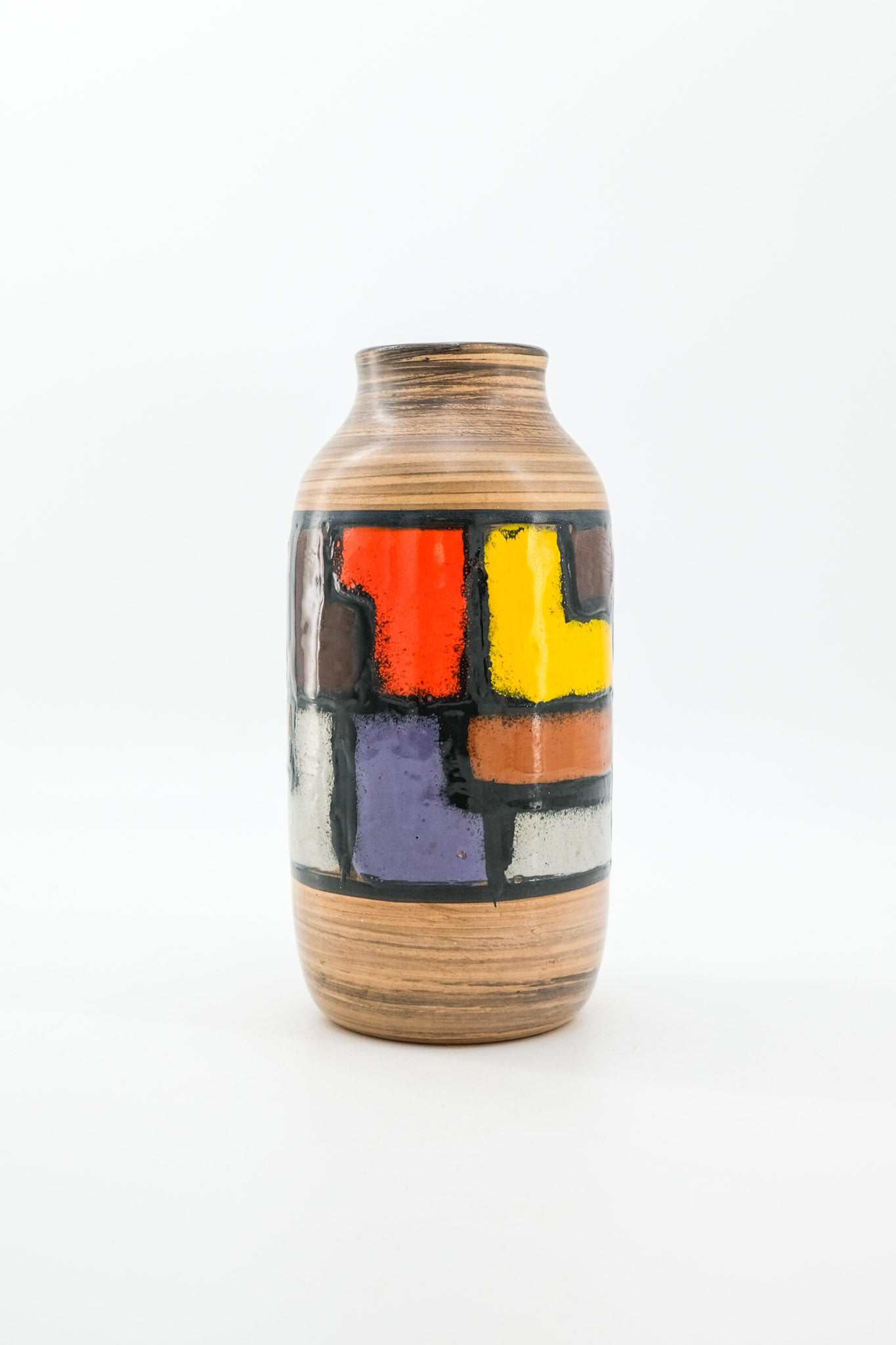 Abstract Geometric Pattern Vase / 抽象幾何学パターンのフラワーベース
