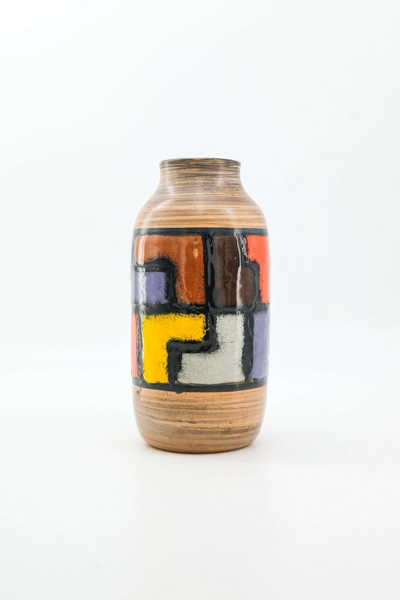 Abstract Geometric Pattern Vase / 抽象幾何学パターンのフラワーベース