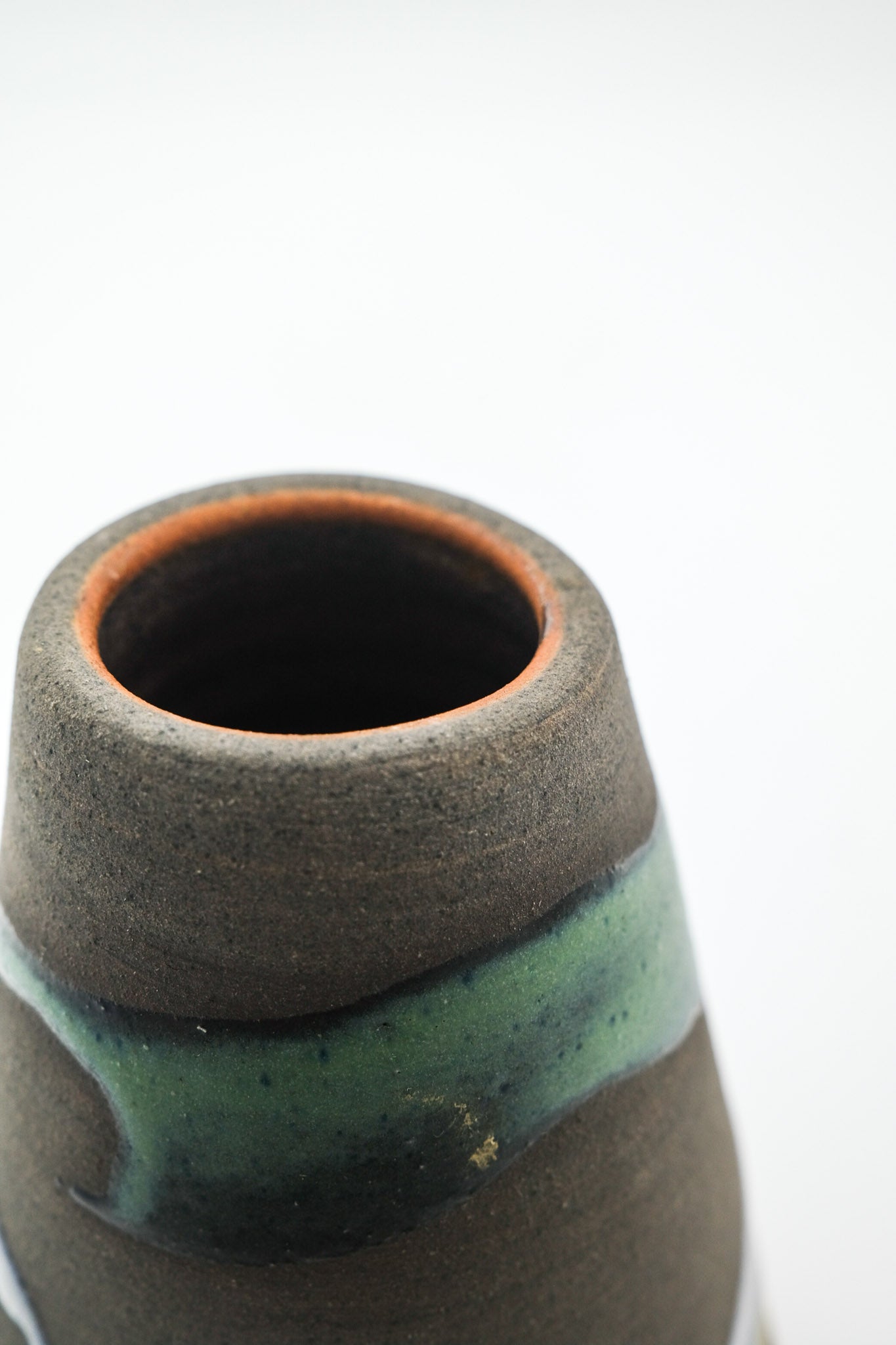 Abstract Pattern Ceramic Flower Vase / 抽象柄の陶器一輪挿し