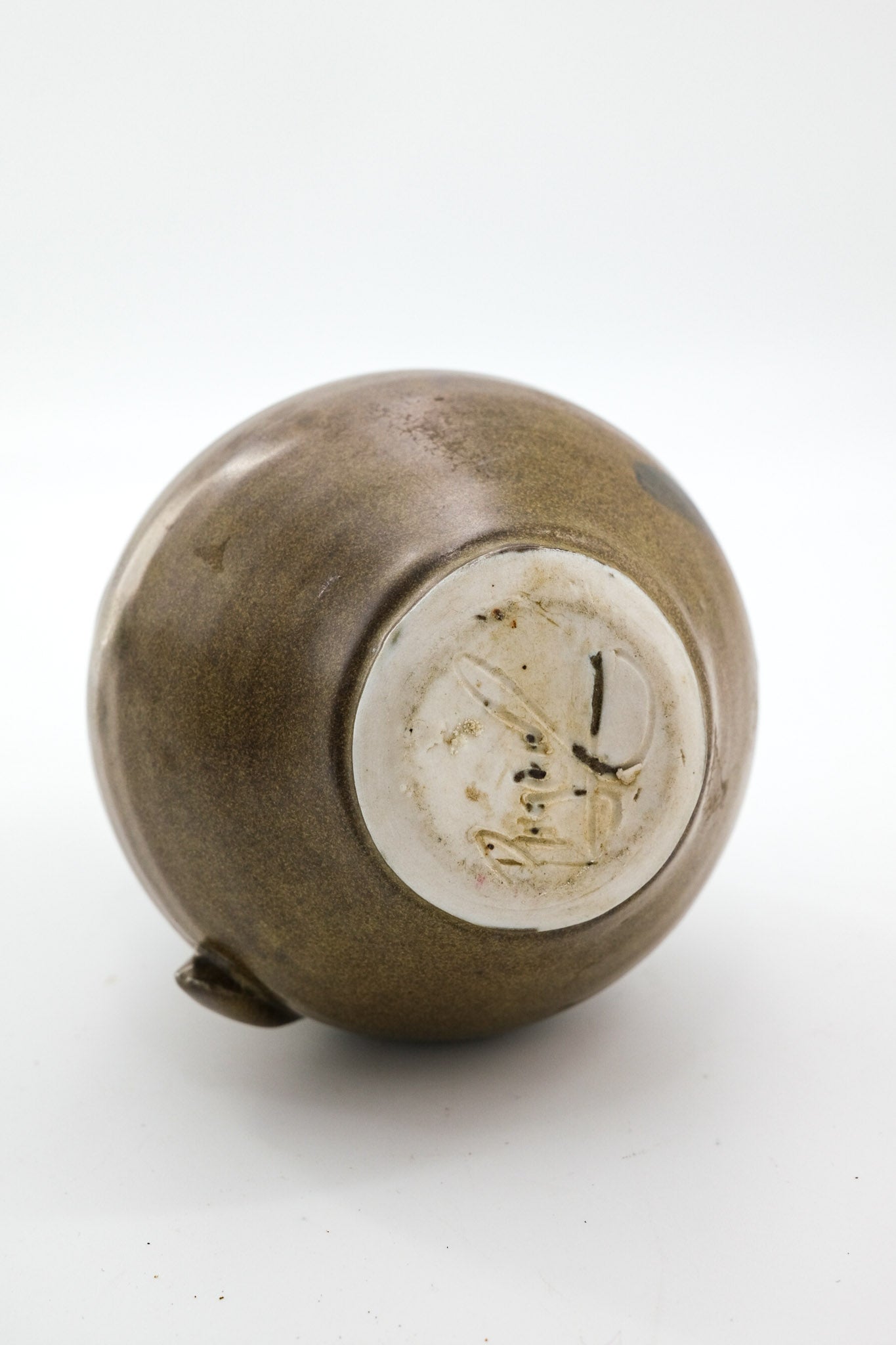 Pottery Jar with Turquoise Glaze / ターコイズ釉薬の陶器ジャー