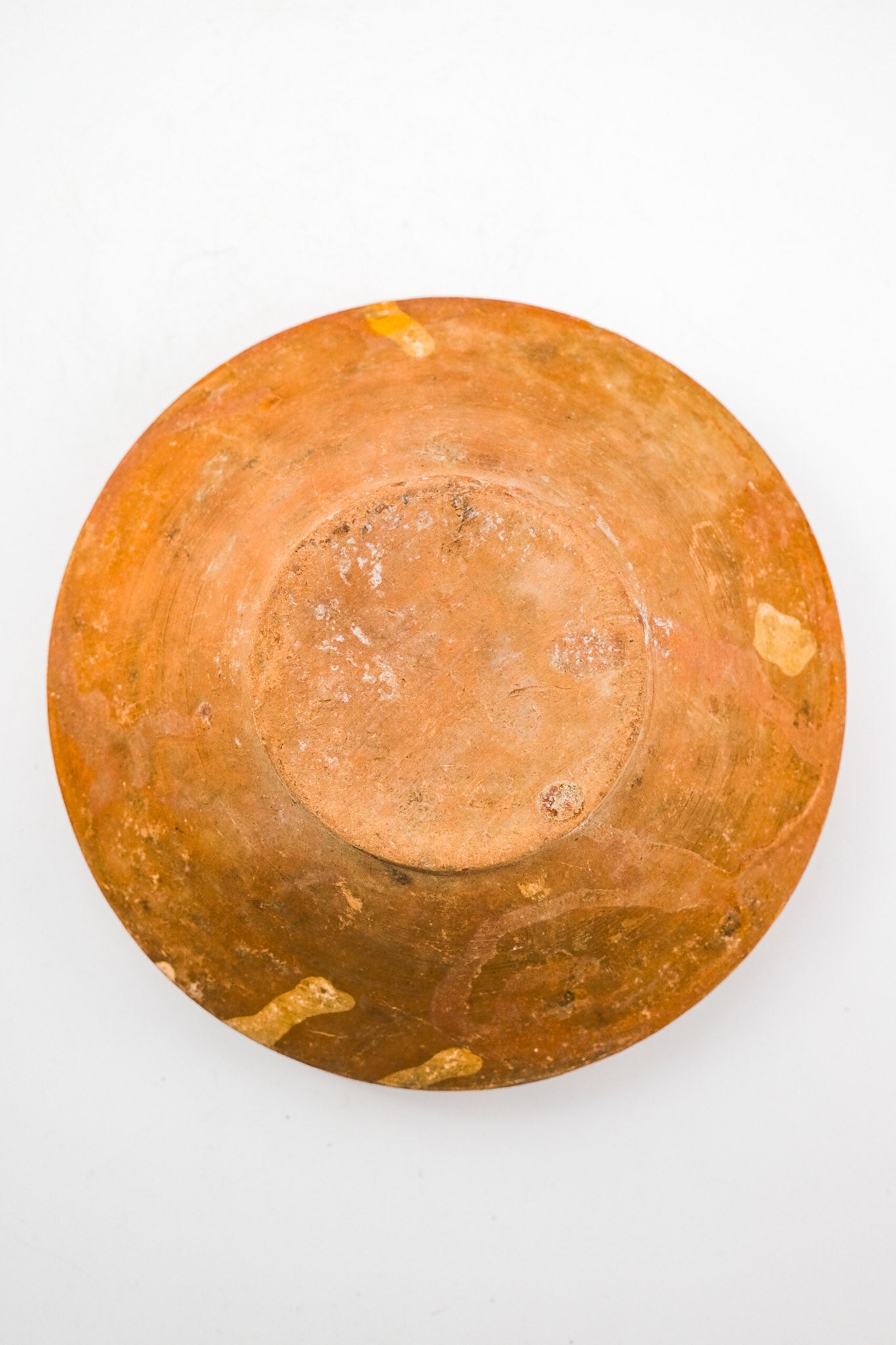 Marble-glazed terracotta bowl / マーブルの釉薬のテラコッタボウル