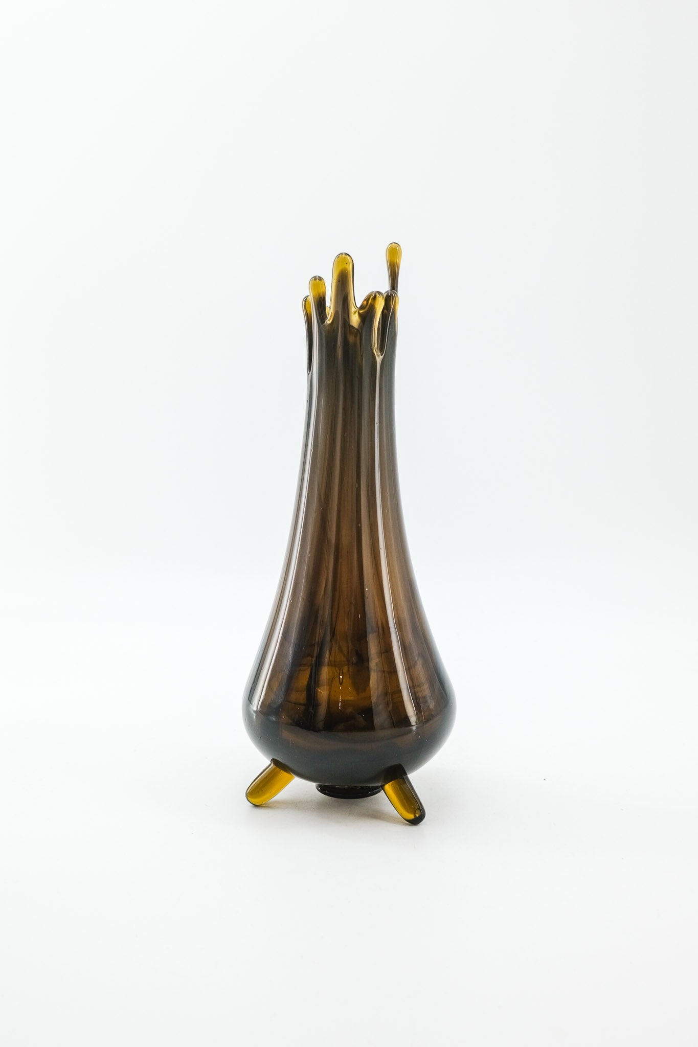 Glass Footed Flower Vase / ガラス三つ足フラワーベース