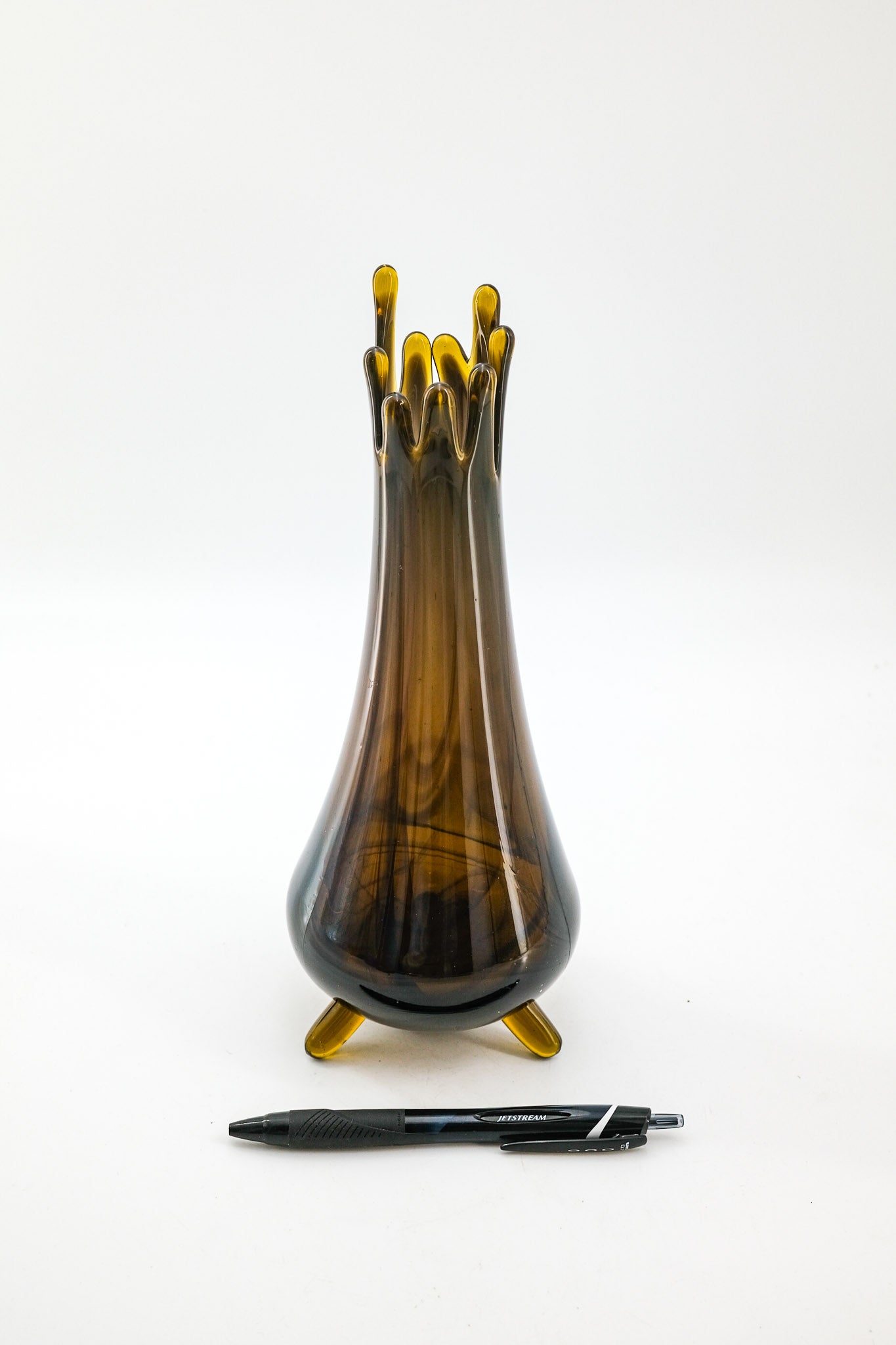 Glass Footed Flower Vase / ガラス三つ足フラワーベース