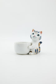 Ceramic Cat Candle Holder / 陶磁器製 猫のキャンドルホルダー