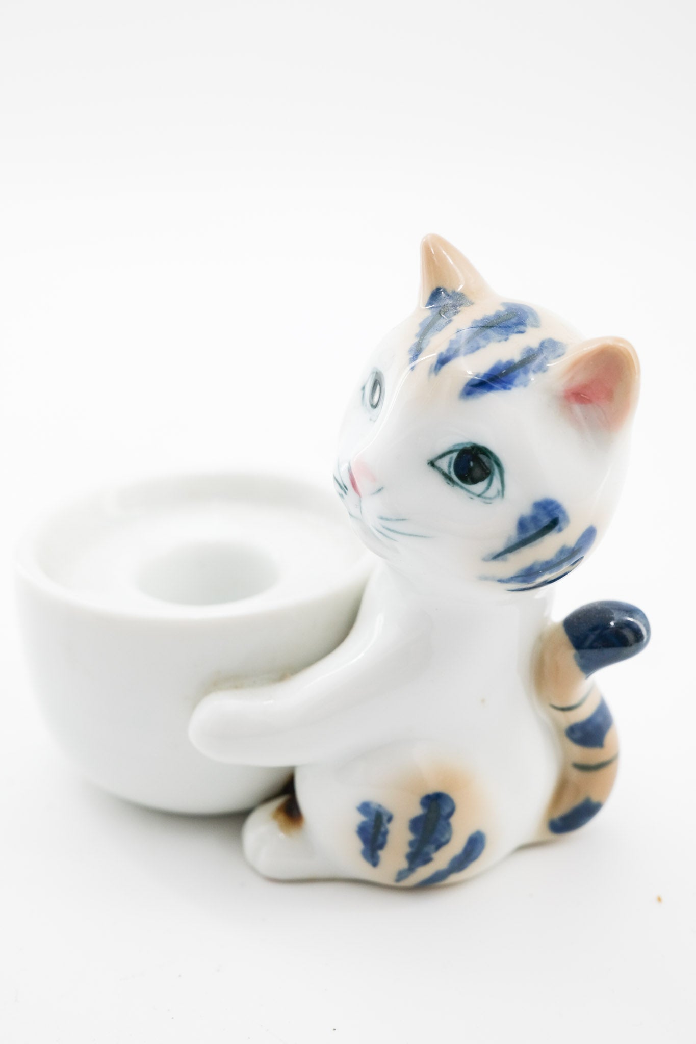 Ceramic Cat Candle Holder / 陶磁器製 猫のキャンドルホルダー