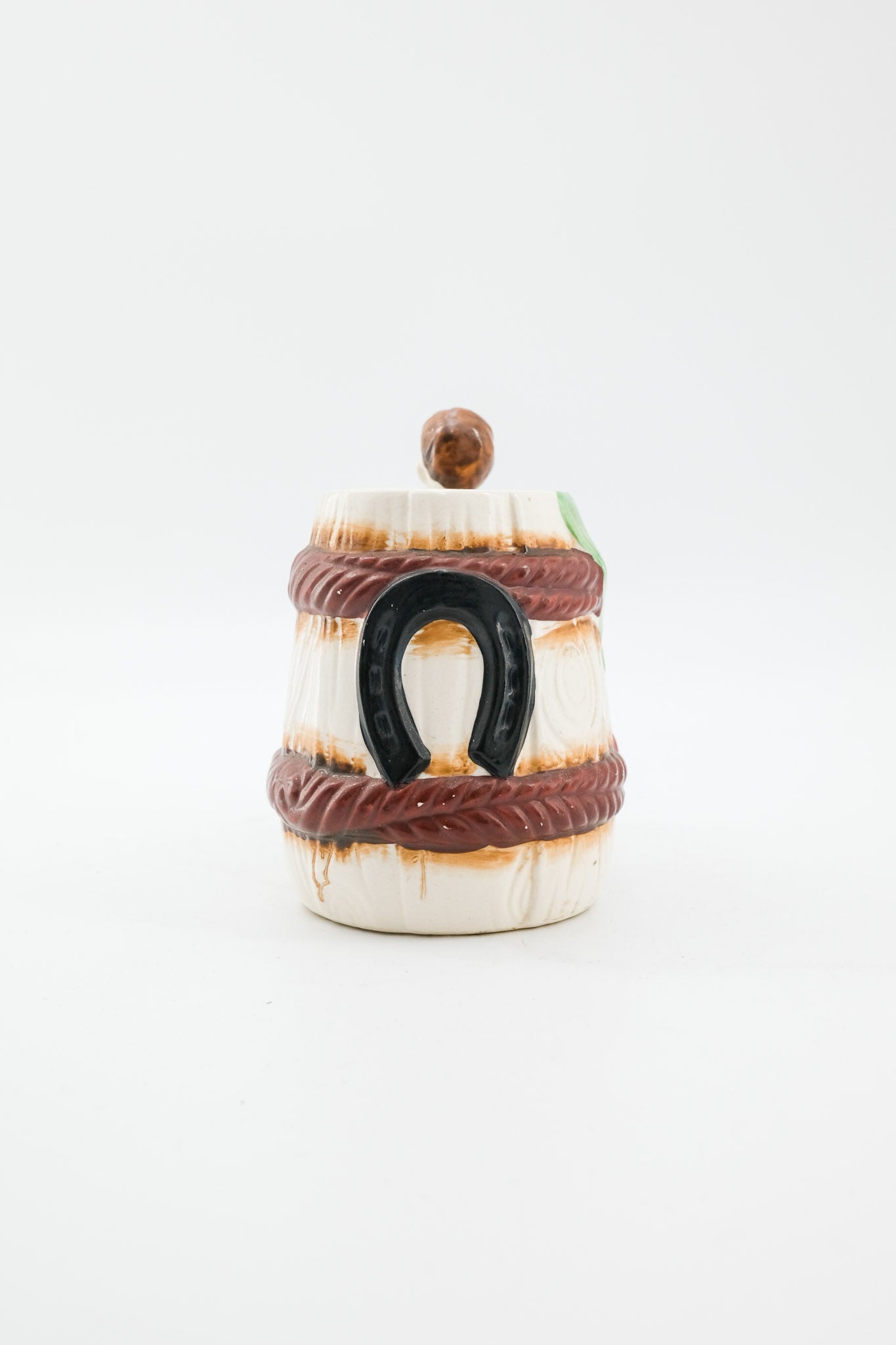 Barrel Mug with Cowboy Figure / 樽型カウボーイマグカップ