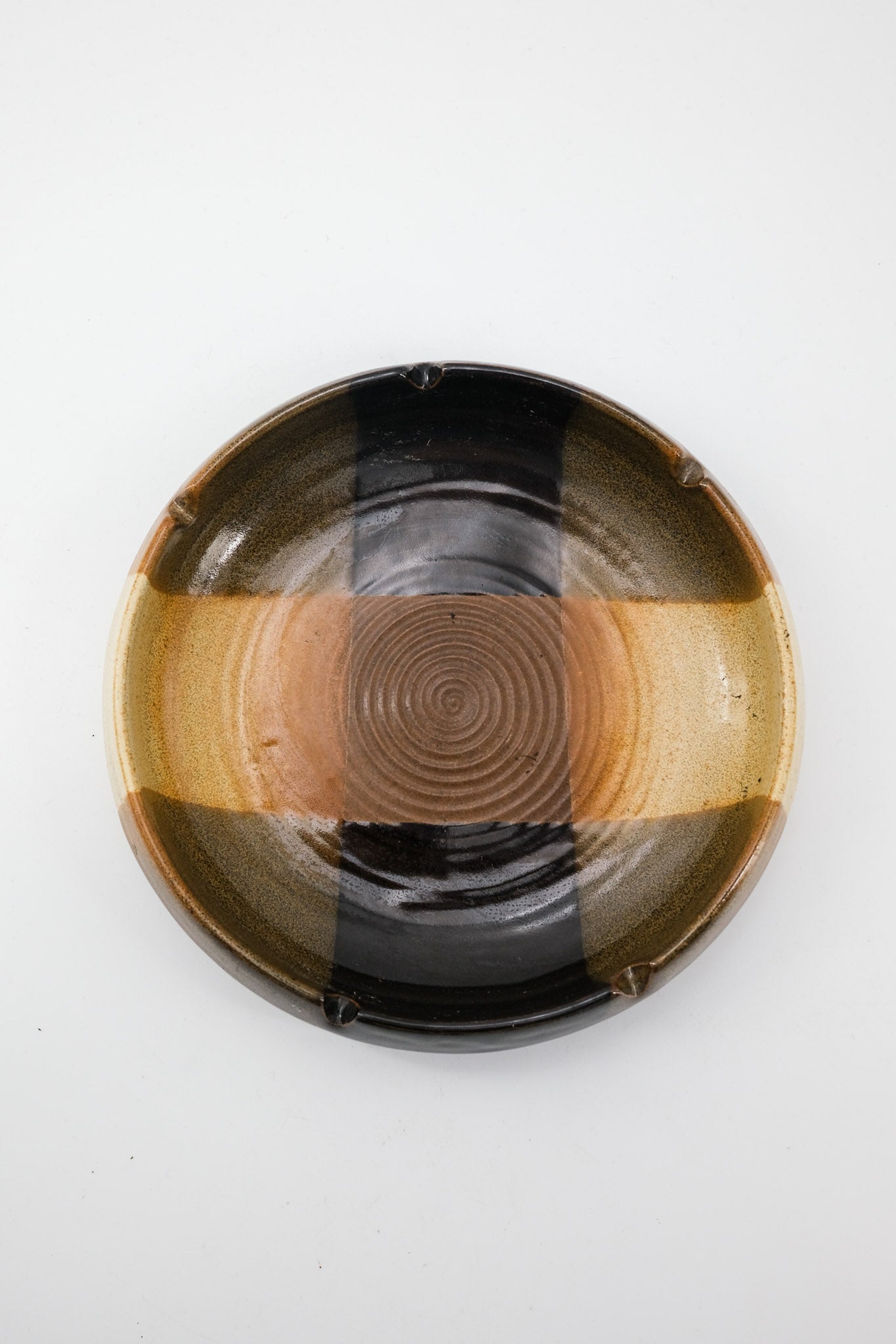 Checkered Ceramic Ashtray / チェッカード セラミック アッシュトレイ（灰皿）