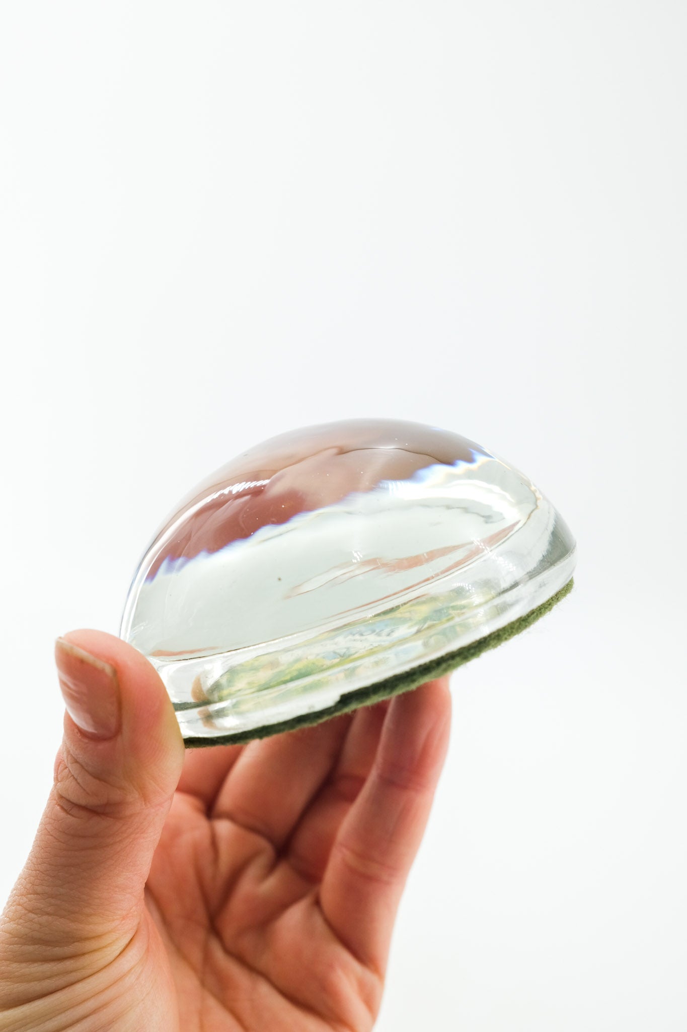 Glass Dome Paperweight - Blue Hole, Castalia, Ohio / ガラスドームペーパーウェイト - ブルーホール、カスタリア、オハイオ