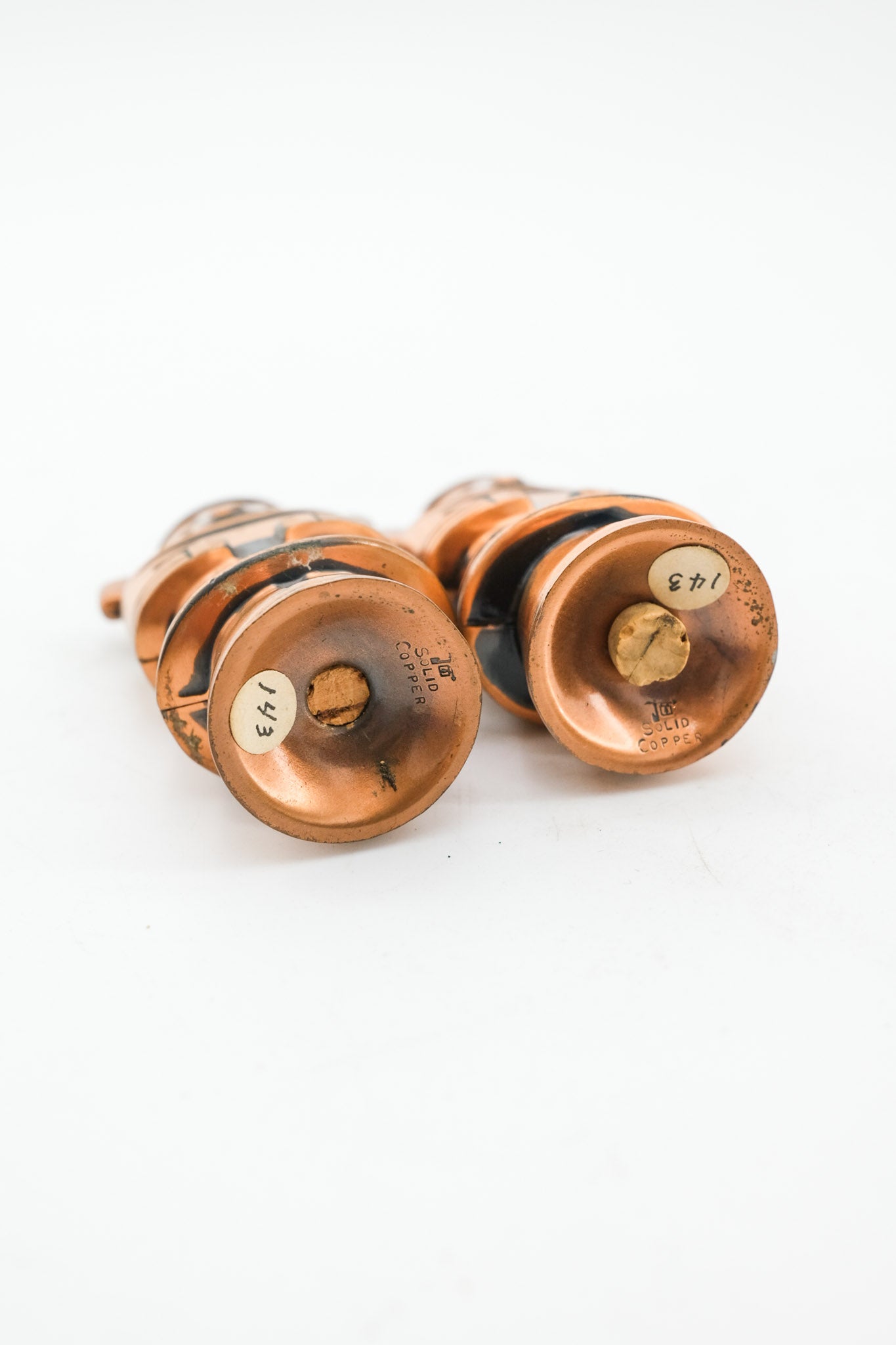 Native American Style Copper Salt & Pepper Shakers / ネイティブアメリカン スタイル 銅製 ソルト＆ペッパーシェーカー