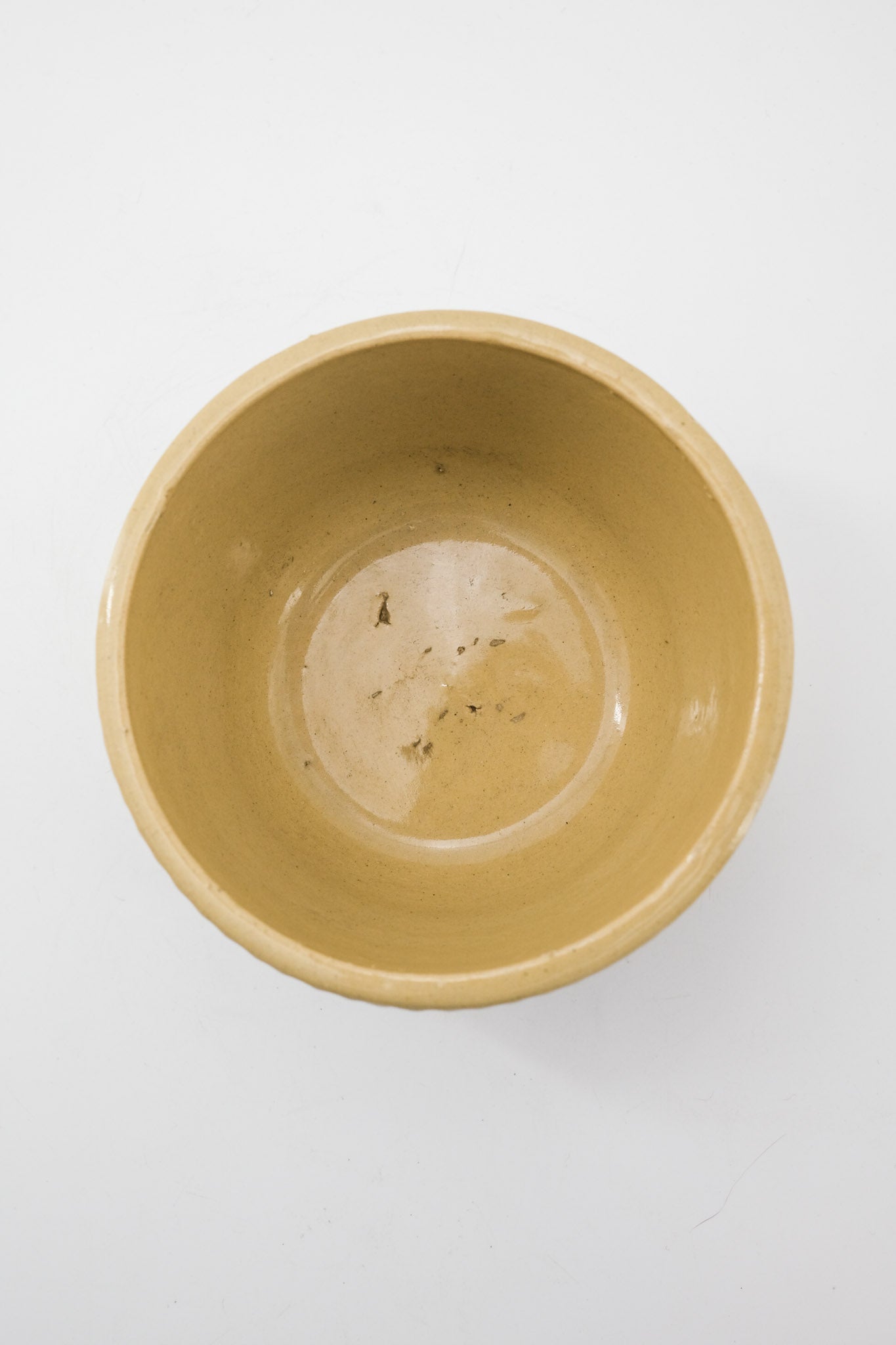 Yellow Ribbed Ceramic Bowl / イエローリブ・セラミックボウル