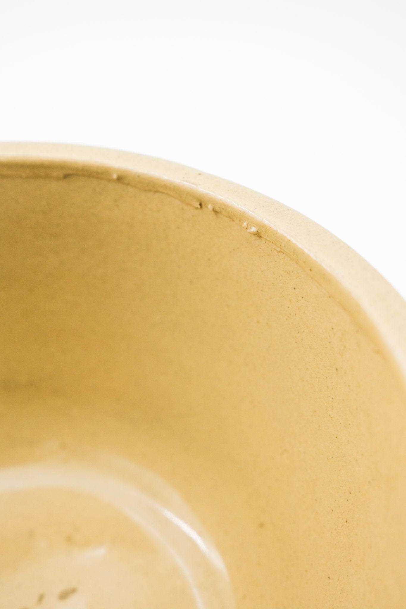 Yellow Ribbed Ceramic Bowl / イエローリブ・セラミックボウル